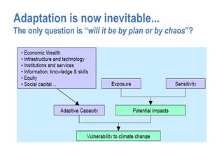 Adaptation is now inevitable...
The only question is “will it be by plan or by chaos”?
 