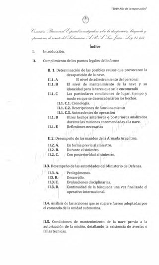 ARA San Juan: las causas del hundimiento del submarino