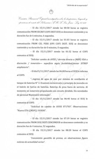 ARA San Juan: las causas del hundimiento del submarino