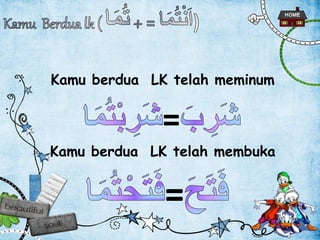 Kamu berdua LK telah meminum
Kamu berdua LK telah membuka