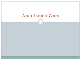 Arab-Israeli Wars

 