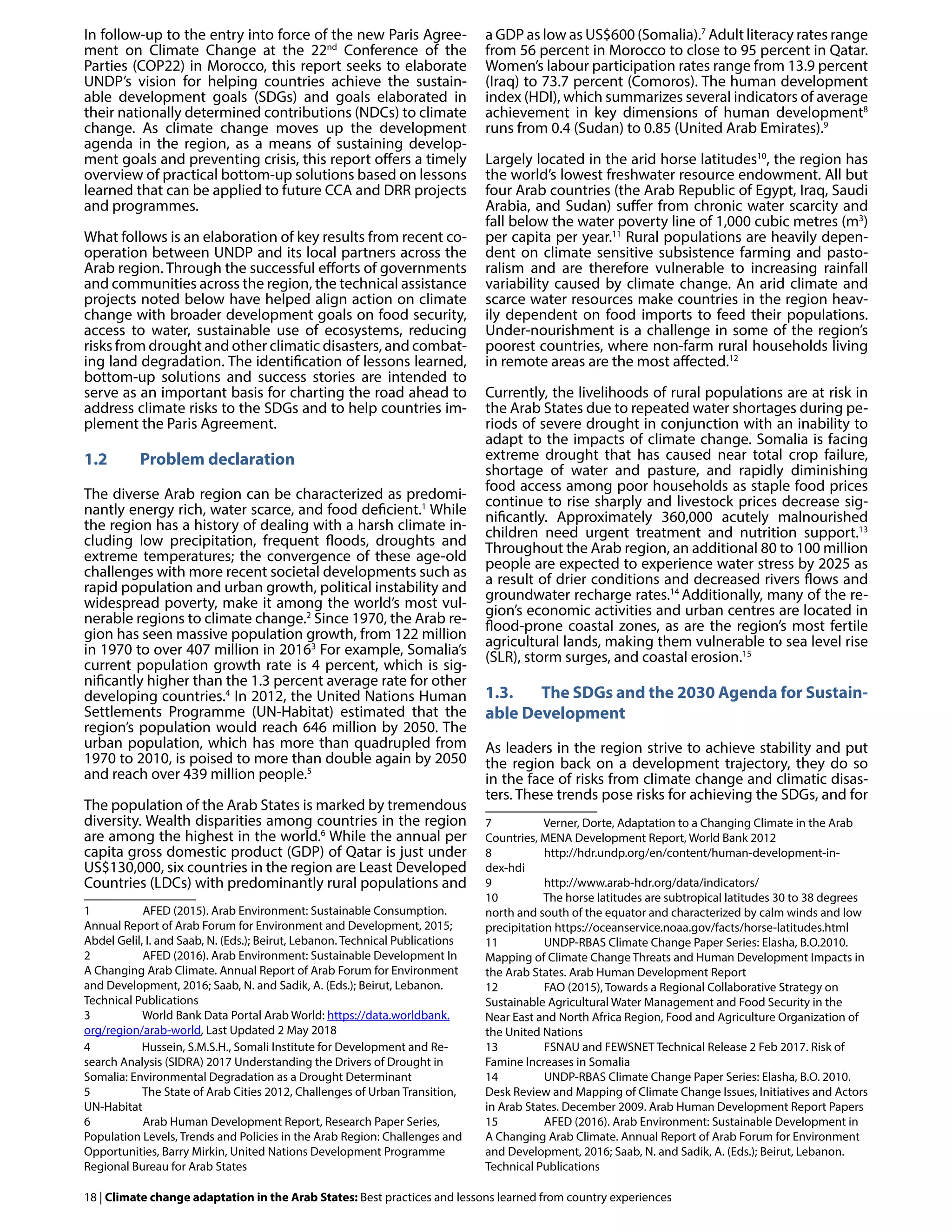 Climate Change Adaptation in the Arab States | PDF