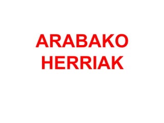 ARABAKO HERRIAK 