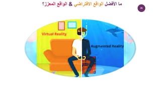 35
‫األفضل‬ ‫ما‬
‫االفتراضي‬ ‫الواقع‬
&
‫المعزز‬ ‫الواقع‬
‫؟‬
 