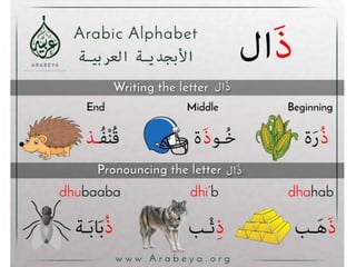Arabic alphabets (from alif to zaay) الحروف العربية من الألف إلى الزاي