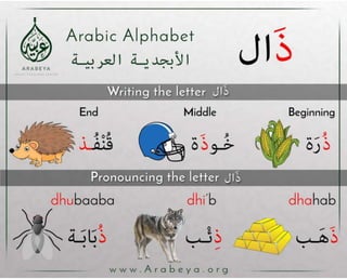 Arabic alphabets - Arabeya Arabic language center | PPSX