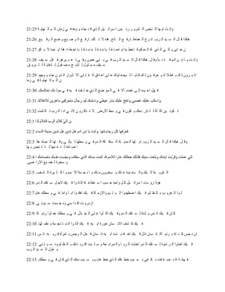 ‫ًحن ض حّ يخ حٿ نـْ حٿ َّ٘ َ ٍث ْْ ح َٓحث ْپ حٿ ٌُ ٷ ي ؿخء ّ ٌڃو ٳ ِ ُڃخڅ حػ ڂ حٿ نيخّ ش 52:12‬

‫ىټٌح ٷ خٽ حٿ ٔ ْي حٿ َد. حن ِ٩ حٿ ٬ڄخڃش. حٍٳ ٪ حٿ ظخؽ. ىٌه ال ط ڀٺ. حٍٳ ٪ حٿ ٌ ٟ ْ٪ ً ٟ٪ حٿ َٳ ْ٪. 62:12‬

‫څ ك ظَ ّ ؤط ِ حٿ ٌُ ٿو حٿ ل ټڂ ٳ خ٫٤ ْو حّ خهڃ ن ٸ ڀ زخ ڃ ن ٸ ڀ زخ ڃ ن ٸ ڀ زخ حؿ ٬ڀ و. ىٌح حّ ٠خ ال ّ ټٌ 72:12‬

‫ًحن ض ّ خ حر ن آىځ ٳ ظ ن زؤ ًٷ پ. ىټٌح ٷ خٽ حٿ ٔ ْي حٿ َد ٳ ِ ر نِ ٫ڄٌڅ ًٳ ِ ط ٬ ْ َْىڂ. ٳ ٸپ ٓ ْٲ 82:12‬
‫ٓ ْٲ ڃ ٔ ڀٌٽ ٿ ڀٌر ق ڃ ٜ ٸٌٽ ٿ ڀ ٰخّ ش ٿ ڀ زَّ ٶ.‬

‫حً ّ ًَڅ ٿ ٺ ر خ٣ ال حً ّ ٬َٳ ٌڅ ٿ ٺ ٻ ٌر خ ٿ ْـ ٬ ڀٌٹ ٫ ڀَ ح٫ نخٵ حٿ ٸ ظ ڀَ حال َٗحٍ حٿ ٌّ ن ؿخء ّ ٌڃيڂ 92:12‬
‫څ حػ ڂ حٿ نيخّ ش.ٳ ِ ُڃخ‬

‫ٳ يپ ح٫ ْيه حٿ َ ٯڄيه. أال ٳ ِ حٿ ڄٌ ٟ٪ حٿ ٌُ ه ڀ ٸض ٳ ْو ٳ ِ ڃٌٿ يٹ حكخٻ ڄٺ. 03:12‬

                                                                                            ‫.‬

‫ط ټٌن ْن حٻ ڀش ٿ ڀ نخٍ. ىڃٺ ّ ټٌڅ ٳ ِ ً ٓ٢ حالٍٝ . ال ط ٌٻ َّ ن الن ِ حن خ حٿ َد ط ټ ڀڄض 23:12‬

‫ًٻ خ 1:22‬                     ‫.‬



‫ًٷ پ. ىټٌح ٷ خٽ حٿ ٔ ْي حٿ َد. حّ ظيخ حٿ ڄيّ نش حٿ ٔخٳ ټش حٿ يځ ٳ ِ ً ٓ٤يخ ٿ ْؤط ِ ًٷ ظيخ حٿ ٜخن ٬ش 3:22‬
‫ح ٛ نخڃخ ٿ ن ٴ ٔيخ ٿ ظ ظ نـْ ر يخ‬


‫ً ٓوَس ٿ ـڄ ْ٪ حالٍح ِٟ.‬

‫حٿ ٸَّ زش حٿ ْٺ ًحٿ ز ٬ ْيس ٫ نٺ ّ ٔوًَڅ ڃ نٺ ّ خ ن ـ ٔش حال ٓڂ ّ خ ٻ ؼ َْس حٿ ٘ ٰذ. 5:22‬

‫ىًٌح ٍإ ٓخء ح َٓحث ْپ ٻ پ ًحكي ك ٔذ ح ٓ ظ٤خ٫ ظو ٻ خن ٌح ٳ ْٺ الؿ پ ٓ ٴٺ حٿ يځ. 6:22‬

‫ٿ ٌح حٿ َّٰ ذ ر خٿ ٨ ڀڂ. ٳ ْٺ ح ٟ٤ييًح حٿ ْ ظ ْڂ ًحالٍڃ ڀش.ٳ ْٺ حىخن ٌح حر خ ًحڃخ. ٳ ِ ً ٓ٤ٺ ٫خځ 7:22‬

‫حُىٍّ ض حٷ يح ِٓ ًن ـ ٔض ٓ زٌط ِ. 8:22‬

‫ٻ خڅ ٳ ْٺ حن خّ ً ٗخس ٿ ٔ ٴٺ حٿ يځ ًٳ ْٺ حٻ ڀٌح ٫ ڀَ حٿ ـ زخٽ. ٳ ِ ً ٓ٤ٺ ٫ڄ ڀٌح ًٍّ ڀش. 9:22‬

‫ٳ ْٺ ٻ ٘ٲ حالن ٔخڅ ٫ٌٍس حر ْو. ٳ ْٺ أًٿ ٌح حٿ ڄ ظ نـ ٔش ر ٤ڄ ؼيخ. 01:22‬

‫حڅ ن ـْ ٻ ن ظو ر ًَّ ڀش. حن ٔخڅ حًٽ ٳ ْٺ حه ظو ر نض حر ْو.حن ٔخڅ ٳ ٬پ حٿ َؿْ ر خڃَأس ٷ َّ زو. حن ْ 11:22‬

‫ٳ ْٺ حهًٌح حٿ َ ٌٗس ٿ ٔ ٴٺ حٿ يځ. حهٌص حٿ َر خ ًحٿ ڄَحر لش ً ٓ ڀ زض حٷ َر خءٹ ر خٿ ٨ ڀڂ ًن ٔ ْ ظ نِ 21:22‬
‫ّ ٸٌٽ حٿ ٔ ْي حٿ َد‬

‫ٳ يخن ٌح ٷ ي ٛ ٴ ٸض ر ټ ٴِ ر ٔ زذ ه٤ ٴٺ حٿ ٌُ ه٤ ٴض ًر ٔ زذ ىڃٺ حٿ ٌُ ٻ خڅ ٳ ِ ً ٓ٤ٺ. 31:22‬
 