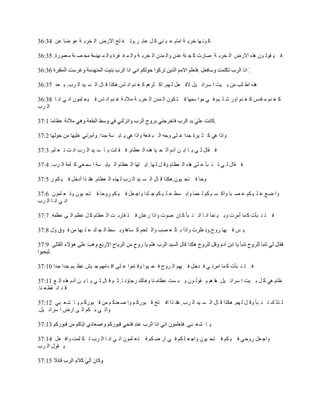 ‫ٻ ٌن يخ هَر ش حڃخځ ٫ ْ نِ ٻ پ ٫خر َ.ًط ٴ ڀق حالٍٝ حٿ وَر ش ٫ٌ ٟخ ٫ن 43:63‬

‫ٳ ْ ٸٌٿ ٌڅ ىٌه حالٍٝ حٿ وَر ش ٛخٍص ٻ ـ نش ٫يڅ ًحٿ ڄيڅ حٿ وَر ش ًحٿ ڄ ٸ ٴَس ًحٿ ڄ نييڃش ڃل ٜ نش ڃ٬ڄٌٍس. 53:63‬

                                                                                                  ‫.‬

‫ىٌه ح٣ ڀذ ڃن ر ْض ح َٓحث ْپ الٳ ٬پ ٿ يڂ. حٻ ؼَىڂ ٻ ٰ نڂ حن خّ.ىټٌح ٷ خٽ حٿ ٔ ْي حٿ َد. ر ٬ي 73:63‬

‫ٻ ٰ نڂ ڃ ٸيّ ٻ ٰ نڂ حًٍ ٗ ڀ ْڂ ٳ ِ ڃٌح ٓڄيخ ٳ ظ ټٌڅ حٿ ڄيڅ حٿ وَر ش ڃٔن ش ٯ نڂ حن خّ ٳ ْ ٬ ڀڄٌڅ حن ِ حن خ 83:63‬
‫حٿ َد‬

                                                                                  ‫.‬

                            ‫ًحًح ىِ ٻ ؼ َْس ؿيح ٫ ڀَ ًؿو حٿ ز ٸ ٬ش ًحًح ىِ ّ خر ٔش ؿيح.‬

‫ٳ ٸخٽ ٿ ِ ّ خ حر ن آىځ أط ل ْخ ىٌه حٿ ٬٨خځ. ٳ ٸ ڀض ّ خ ٓ ْي حٿ َد حن ض ط ٬ ڀڂ. 3:73‬

‫ٳ ٸخٽ ٿ ِ ط ن زؤ ٫ ڀَ ىٌه حٿ ٬٨خځ ًٷ پ ٿ يخ. حّ ظيخ حٿ ٬٨خځ حٿ ْخر ٔش ح ٓڄ ٬ِ ٻ ڀڄش حٿ َد. 4:73‬

‫ًكخ ٳ ظل ٌْڅ.ىټٌح ٷ خٽ حٿ ٔ ْي حٿ َد ٿ يٌه حٿ ٬٨خځ. ىخن ٌح أىهپ ٳ ْ ټڂ ٍ 5:73‬

‫ًح ٟ٪ ٫ ڀ ْ ټڂ ٫ ٜ زخ ًحٻ ٔ ْ ټڂ ٿ لڄخ ًحر ٔ٢ ٫ ڀ ْ ټڂ ؿ ڀيح ًحؿ ٬پ ٳ ْ ټڂ ًٍكخ ٳ ظل ٌْڅ ًط ٬ ڀڄٌڅ 6:73‬
‫حن ِ حن خ حٿ َد‬

‫ٳ ظ ن زؤص ٻ ڄخ أڃَص ًر ْ نڄخ حن خ حط ن زؤ ٻ خڅ ٌٛص ًحًح ٍ٫ٖ ٳ ظ ٸخٍر ض حٿ ٬٨خځ ٻ پ ٫٨ڂ حٿ َ ٫٨ڄو. 7:73‬

‫ّ ْ ٳ ْيخ ًٍف.ًن ٨َص ًحًح ر خٿ ٬ ٜذ ًحٿ ڀلڂ ٻ ٔخىخ ًر ٔ٢ حٿ ـ ڀي ٫ ڀ ْيخ ڃن ٳ ٌٵ ًٽ 8:73‬


     ‫.‬

‫ٳ ظ ن زؤص ٻ ڄخ حڃَن ِ ٳ يهپ ٳ ْيڂ حٿ ًَف ٳ ل ٌْح ًٷ خڃٌح ٫ ڀَ حٷ يحڃيڂ ؿ ْٖ ٫٨ ْڂ ؿيح ؿيح 01:73‬

‫٧خځ ىِ ٻ پ ر ْض ح َٓحث ْپ. ىخ ىڂ ّ ٸٌٿ ٌڅ ّ ز ٔض ٫٨خڃ نخ ًى ڀٺ ٍؿخإن خ. ػ ڂ ٷ خٽ ٿ ِ ّ خ ر ن آىځ ىٌه حٿ ٪ 11:73‬
‫ٷ ي حن ٸ٤ ٬ نخ.‬

‫ٿ ٌٿ ٺ ط ن زؤ ًٷ پ ٿ يڂ. ىټٌح ٷ خٽ حٿ ٔ ْي حٿ َد. ىخن ٌح حٳ ظق ٷ زٌٍٻ ڂ ًح ٛ ٬يٻ ڂ ڃن ٷ زٌٍٻ ڂ ّ خ ٗ ٬ زِ 21:73‬
‫ًآط ِ ر ټڂ حٿ َ حٍٝ ح َٓحث ْپ.‬

                                                                    ‫ّ خ ٗ ٬ زِ.‬

‫ًحؿ ٬پ ًٍكِ ٳ ْ ټڂ ٳ ظل ٌْڅ ًحؿ ٬ ڀ ټڂ ٳ ِ حٍ ٟ ټڂ ٳ ظ ٬ ڀڄٌڅ حن ِ حن خ حٿ َد ط ټ ڀڄض ًحٳ ٬پ 41:73‬
‫ّ ٸٌٽ حٿ َد‬
 