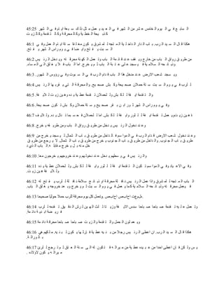 ‫حٿ ٔخر ٪ ٳ ِ حٿ ٌْځ حٿ وخڃْ ٫ َ٘ ڃن حٿ ٘يَ ٳ ِ حٿ ٬ ْي ّ ٬ڄپ ڃ ؼپ ًٿ ٺ ٓ ز ٬ش حّ خځ ٳ ِ حٿ ٘يَ 52:54‬
‫ٻ ٌر ْلش حٿ و٤ ْش ًٻ خٿ ڄلَٷ ش ًٻ خٿ ظ ٸيڃش ًٻ خٿ ِّ ض‬

‫ىټٌح ٷ خٽ حٿ ٔ ْي حٿ َد. ر خد حٿ يحٍ حٿ يحه ڀ ْش حٿ ڄ ظـو ٿ ڀڄ َ٘ٵ ّ ټٌڅ ڃٰ ڀ ٸخ ٓ ظش حّ خځ حٿ ٬ڄپ ًٳ ِ 1:64‬
‫حٿ ٔ زض ّ ٴ ظق ًحّ ٠خ ٳ ِ ّ ٌځ ٍحّ حٿ ٘يَ ّ ٴ ظق.‬

‫ڃن ٣َّ ٶ ًٍحٵ حٿ زخد ڃن هخٍؽ ًّ ٸٲ ٫ ني ٷ خث ڄش حٿ زخد ًط ٬ڄپ حٿ ټي نش ڃلَٷ ظو ًّ يهپ حٿ َث ْْ 2:64‬
‫ًًر خث لو حٿ ٔ الڃ ْش ٳ ْ ٔـي ٫ ڀَ ٫ ظ زش حٿ زخد ػ ڂ ّ وَؽ. حڃخ حٿ زخد ٳ ال ّ ٰ ڀٶ حٿ َ حٿ ڄ ٔخء.‬

‫ًّ ٔـي ٗ ٬ذ حالٍٝ ٫ ني ڃيهپ ىٌح حٿ زخد ٷ يحځ حٿ َد ٳ ِ حٿ ٔ زٌص ًٳ ِ ٍإًّ حٿ ٘يٌٍ. 3:64‬

‫ٿ ڀَد ٳ ِ ّ ٌځ حٿ ٔ زض ٓ ظش كڄ الڅ ٛل ْلش ًٻ زٖ ٛل ْق. ًحٿ ڄلَٷ ش حٿ ظِ ّ ٸَر يخ حٿ َث ْْ 4:64‬

‫ًحٿ ظ ٸيڃش حّ ٴش ٿ ڀ ټ زٖ ًٿ ڀلڄ الڅ ط ٸيڃش ٫٤ ْش ّ يه ًى ْن ُّ ض ٿ الّ ٴش. 5:64‬

‫ًٳ ِ ّ ٌځ ٍحّ حٿ ٘يَ ػ ٌٍ حر ن ر ٸَ ٛل ْق ً ٓ ظش كڄ الڅ ًٻ زٖ ط ټٌڅ ٛل ْلش. 6:64‬

‫س ى ْن ُّ ضًّ ٬ڄپ ط ٸيڃش حّ ٴش ٿ ڀ ؼٌٍ ًحّ ٴش ٿ ڀ ټ زٖ. حڃخ ٿ ڀلڄ الڅ ٳ ل ٔ زڄخ ط نخٽ ّ يه. ًٿ الّ ٲ 7:64‬

‫ً٫ ني ىهٌٽ حٿ َث ْْ ّ يهپ ڃن ٣َّ ٶ ًٍحٵ حٿ زخد ًڃن ٣َّ ٸو ّ وَؽ. 8:64‬

‫ً٫ ني ىهٌٽ ٗ ٬ذ حالٍٝ ٷ يحځ حٿ َد ٳ ِ حٿ ڄٌح ٓڂ ٳ خٿ يحهپ ڃن ٣َّ ٶ ر خد حٿ ٘ڄخٽ ٿ ْ ٔـي ّ وَؽ ڃن 9:64‬
 ‫٣َّ ٶ ر خد حٿ ـ نٌد. ًحٿ يحهپ ڃن ٣َّ ٶ ر خد حٿ ـ نٌد ّ وَؽ ڃن ٣َّ ٶ ر خد حٿ ٘ڄخٽ. ال ّ َؿ ٪ ڃن ٣َّ ٶ‬
‫هپ ڃ نو ر پ ّ وَؽ ڃ ٸخرڀ و.حٿ زخد حٿ ٌُ ى‬

‫ًحٿ َث ْْ ٳ ِ ً ٓ٤يڂ ّ يهپ ٫ ني ىهٌٿ يڂ ً٫ ني هًَؿيڂ ّ وَؿٌڅ ڃ٬خ. 01:64‬

‫ًٳ ِ حال٫ ْخى ًٳ ِ حٿ ڄٌح ٓڂ ط ټٌڅ حٿ ظ ٸيڃش حّ ٴش ٿ ڀ ؼٌٍ ًحّ ٴش ٿ ڀ ټ زٖ. ًٿ ڀلڄ الڅ ٫٤ ْش ّ يه 11:64‬
‫ًٿ الّ ٴش ى ْن ُّ ض.‬

‫حٿ زخد حٿ ڄ ظـو ٿ ڀڄ َ٘ٵ ًحًح ٫ڄپ حٿ َث ْْ ن خٳ ڀش ڃلَٷ ش حً ًر خث ق ٓ الڃش ن خٳ ڀش ٿ ڀَد ّ ٴ ظق ٿو 21:64‬
‫ٳ ْ ٬ڄپ ڃلَٷ ظو ًًر خث لو حٿ ٔ الڃ ْش ٻ ڄخ ّ ٬ڄپ ٳ ِ ّ ٌځ حٿ ٔ زض ػ ڂ ّ وَؽ ًر ٬ي هًَؿو ّ ٰ ڀٶ حٿ زخد.‬

                                                  ‫.هٽځ٩ص حفحدٙ حفحدٙ .‬

‫ٴش ًُّ ظخ ػ ڀغ حٿ ي ْن ٿ َٕ حٿ يٷ ْٶ. ط ٸيڃو ٿ ڀَد 41:64‬        ‫ًط ٬ڄپ ٫ ڀ ْو ط ٸيڃش ٛ زخكخ ٛ زخكخ ٓيّ حالّ‬
‫ٳ َّ ٠ش حر يّ ش ىحث ڄش.‬

‫ًّ ٬ڄ ڀٌڅ حٿ لڄپ ًحٿ ظ ٸيڃش ًحٿ ِّ ض ٛ زخكخ ٛ زخكخ ڃلَٷ ش ىحث ڄش 51:64‬

‫ىټٌح ٷ خٽ حٿ ٔ ْي حٿ َد. حڅ ح٫٤َ حٿ َث ْْ ٍؿ ال ڃن ر ن ْو ٫٤ ْش ٳ بٍػ يخ ّ ټٌڅ ٿ ز ن ْو. ڃ ڀ ټيڂ ىِ 61:64‬
‫ر خٿ ٌٍحػ ش.‬

‫ّ ْ ًٿ ټن ٳ خڅ ح٫٤َ حكيح ڃن ٫ ز ْيه ٫٤ ْش ڃن ڃ َْحػ و ٳ ظ ټٌڅ ٿو حٿ َ ٓ نش حٿ ٬ ظٶ ػ ڂ ط َؿ ٪ ٿ ڀَة 71:64‬
‫ڃ َْحػ و ّ ټٌڅ الًالىه .‬
 