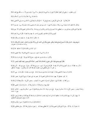 ‫ح٘ ٦ ؿّٗ.٦ ٛ ز ك٥ ح٘ حؾّٗ حؾٗخِ حْ ٌ٤ حٍ ٓ ٓ ٛ٥ ٖخ ىحٔ ٚ ٟخٍ. ٦ ؤط ٥ ْ ٧ّ ك ٧ٙ ال ٦ ٔ ظط ٧ؽ حكي 4:9‬

‫ٖخ ىٖض ن ٥ حْ ؿخْ ٕ ن خٚ خ ٚ ١ٍ حْ ؿخْ ٕ 5:9‬

‫ي خِ ٌٞح ٠ط هّ ؾ ٓ٣ حالٍٝ ٠ ٛ ٛؽ ٖٙ حْ ظ هّ ط ٧ ٛخ ٠ط ٓ٣ ر خْ ط ٧ٙ ؾ ٧ ٛ٥ حالؾ ٗ٣. 6:9‬

‫٠ي خِ ْٝ حًٞذ حق ظ ّٔ ن ٥ ر ََ ش ٓ ٓ١حٔ. حْ ٌ٤ ط ه ٔ ٧َٜ َٖ ّٓ. ن ٗ ٠٣ ٠حق ظ ّٔ ٠أط ٣ ر ٜ ٧َح 7:9‬

‫ٌٞح ٞ١ حْ ٌ٤ َ خ٘ ٦ ـ ْٓ ٠٦ ٔ ظ ؿط٥. ن خْ ـ ٧َح٘ ٠حْ ٌ٦ ٙ َ خٚ ١ح ٦ َ٠ٚ ٝ ي ز ال حٚ ٝ َ خ٘ حؾٗ٣ ي خْ ١ح أْ ٧ْ 8:9‬

‫آهَ٠٘ ي خْ ١ح ٌٞح ٞ١. ٠آهَ٠٘ حٚ ٝ ٦ ٘ زٟٝ. ٠حٖخ ٞ١ ن ًخِ حٚ ٥ حٚ خ ٞ١. 9:9‬

‫ن ًخْ ١ح ْٝ َ ٧م حٚ ه ظلض ؾ ٧ ٛخٌ. 01:9‬

                                                                                                      ‫ص٤ٝٔل .‬
‫٠حق ظ ٔ ٓض ن خر َٜص.‬

‫ْ ١ح ْٝ ح٦ ٙ ًحٌ. ي خِ ال حؾ ٕٓن ًخ 21:9‬

‫ن ؤط ١ح حْ ٣ حْ هَ٦ ٔ ٧ ٧ٙ ر خْ ٌ٤ َ خ٘ ي ز ال حؾٗ٣. 31:9‬

‫٠َ خ٘ ٓ زض ك ٧ٙ ٛ ٛؽ ٦ ٔ١ؼ حْ ط ٧ٙ ٠ن ظق ؾ ٧ ٛ ٧ٝ. 41:9‬

                                                                                         ‫.‬

‫ٜ ال ٦ ل هع حْ ٔ زض. آهَ٠٘ ي خْ ١ح َ ٧م ن ًخِ ي ١ٔ ٖٙ حْ هَ٦ ٔ ٧ ٧ٙ ٌٞح حالٚ ٔخ٘ ْ ٧ْ ٖٙ حهلل ال ٘ 61:9‬
‫٦ ًيٍ حٚ ٔخ٘ هخطت ح٘ ٦ ؿّٗ ٖ ؼّ ٌٜٞ ح٨٦ خص. ٠َ خ٘ ر ٧ ٟٕٛ حٚ ٘ ًخو.‬

‫ي خْ ١ح ح٦ ٠خ ْ الؾٗ٣ ٖخًح ط ً١ِ حٚ ض ؾ ٛٝ ٖٙ ك ٧غ حٚ ٝ ن ظق ؾ ٧ ٛ ٧ٍ. ن ًخِ حٚ ٝ ٚ ز٥. 71:9‬

‫ن ٕٓ ٦ ٜيو حْ ٧ٟ١ى ؾ ٛٝ حٚ ٝ َ خ٘ حؾٗ٣ ن ؤر َٜ ك ظ٣ ىؾ١ح حر ١٤ حْ ٌ٤ حر َٜ. 81:9‬

‫٦ ٙ أٌٞح حر ٛ ُٗخ حْ ٌ٤ ط ً١ال٘ حٚ ٝ ٠ْ ي حؾٗ٣. ن ُ ٧م ٦ ز َٜ ح٨٘ .ن ٔؤْ ٗخ ي خث ّ 91:9‬
             ‫١ٞ‬

‫حؿخر ٟٕ حر ١حٜ ٠ي خال ٚ ؿ ٕٓ ح٘ ٌٞح حر ٛ ٛخ ٠حٚ ٝ ٠ْ ي حؾٗ٣. 02:9‬

‫٠حٖخ َ ٧م ٦ ز َٜ ح٨٘ ن ال ٚ ؿ ٕٓ. ح٠ ٖٙ ن ظق ؾ ٧ ٛ ٧ٝ ن ال ٚ ؿ ٕٓ. ٞ١ َ خّٖ حْ ٔٙ. ح ٓؤْ ١ٜ ن ٟ١ ٦ ظ ُ ٕٓ 12:9‬
‫ؾٙ ٚ ه ٔٝ.‬

‫حْ ٧ٟ١ى. ال٘ حْ ٧ٟ١ى َ خٚ ١ح ي ي ط ؿخٞي٠ح حٚ ٝ ح٘ حؾ ظَل حكي ر خٚ ٝ ي خِ حر ١حٜ ٌٞح الٚ ٟٗخ َ خٚ خ ٦ وخن خ٘ ٖٙ 22:9‬
‫حْ ٗ ٔ ٧ق ٦ وَؽ ٖٙ حْ ٗـٗؽ.‬

‫ْ ٌْ ٍ ي خِ أر ١حٜ حٚ ٝ َ خّٖ حْ ٔٙ ح ٓؤْ ١ٜ 32:9‬

‫ن يؾ١ح ػ خٚ ٧ش حالٚ ٔخ٘ حْ ٌ٤ َ خ٘ حؾٗ٣ ٠ي خْ ١ح ْٝ حؾط٥ ٖـيح هلل . ٚ لٙ ٚ ؿ ٕٓ ح٘ ٌٞح حالٚ ٔخ٘ هخطت. 42:9‬
 