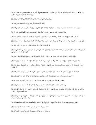 ‫ٚف ١ّب ٘ٛ ٠ ز ى ٍُ اما ٠ ٙٛما ٚاؽل ِٓ االص ٕٟ ٥ ْو ل ل عبء ِٚ٦ٗ عّ٤ و ض ١و ث َ ١ٛف ٚ٥ ٖٟ ِٓ ٥ ٕل 74:62‬
‫هإ ٍبء اٌ ىٙ ٕخ ٚ ّ ١ٛؿ اٌ ْ ٦ت.‬

                                                      ‫.ٖٚنًَا .‬

                                                     ‫.‬

‫ٚ٣ ٠ ب ٕبؽت ٌ ّبما ع ئذ. ؽ ١ ٕ ئن ر ملِٛا ٚاٌ مٛا اال٠ بكٞ ٥ ٍٝ ٠ َٛ٣ ٚاِ َ ىٖٛ.ف مبي ٌٗ ٠ ٌ 05:62‬

                                                                                      ‫.‬

‫ف مبي ٌٗ ٠ َٛ٣ هك ٍ ١ فه اٌ ٝ ِ ىبٔ ٗ. الْ و ً اٌ ن٠ ٓ ٠ ؤفنْٚ اٌ َ ١ف ث بٌ َ ١ف ٠ ٙ ٍ ىْٛ. 25:62‬

‫ا٢ْ اْ اٝ ٍت اٌ ٝ اث ٟ ف ١ ملَ ٌ ٟ او ضو ِٓ اص ٕٟ ٥ ْو ع ١ ْب ِٓ اٌ ّ الئ ىخ.أر ٢ٓ أ ٟ ال ا ٍ زٞ ١٤ 35:62‬

‫ف ى ١ف ر ىًّ اٌ ى زت أ ٗ ٘ىنا ٠ ٕ ج غٟ اْ ٠ ىْٛ 45:62‬


‫اٌ ٙ ١ ىً ٌٚ ُ ر ّ َ ىٛٔ ٟ.‬

‫ك و بْ ٌ ىٟ ر ىًّ و زت االٔ ج ١بء. ؽ ١ ٕ ئن ر وو ٗ اٌ ز الِ ١ن و ٍُٙ ٚ٘وث ٛاٚاِب ٘نا وٍ ٗ ف ك 65:62‬

‫ٚاٌ ن٠ ٓ اِ َ ىٛا ٠ َٛ٣ ِ ٚٛا ث ٗ اٌ ٝ ل ١بف ب هئ ١ٌ اٌ ىٙ ٕخ ؽ ١ش اع زّ٤ اٌ ى ز جخ ٚاٌ ْ ١ٛؿ. 75:62‬

‫ٚاِب ث ٞوً ف ز ج ٦ٗ ِٓ ث ٦ ١ل اٌ ٝ كاه هئ ١ٌ اٌ ىٙ ٕخ ف لفً اٌ ٝ كافً ٚع ٌٍ ث ١ٓ اٌ قلاَ ٌ ١ ٕ٢و 85:62‬
‫اٌ ٕٙب٠ خ.‬

‫وٙ ٕخ ٚاٌ ْ ١ٛؿ ٚاٌ ّغّ٤ وٍ ٗ ٠ ٞ ٍ جْٛ ّٙبكح ىٚه ٥ ٍٝ ٠ َٛ٣ ٌ ىٟ ٠ م ز ٍٖٛ.ٚو بْ هإ ٍبء اي 95:62‬

‫ف ٍُ ٠ غلٚا. ِٚ٤ أ ٗ عبء ّٙٛك ىٚه و ض ١وْٚ ٌ ُ ٠ غلٚا. ٌٚ ىٓ اف ١وا ر ملَ ّب٘لا ىٚه 06:62‬

‫ٚل بال . ٘نا ل بي أ ٟ ال له اْ أ م٘ ٘ ١ ىً اهلل ٚف ٟ ص الص خ ا٠ بَ اث ٕ ١ٗ. 16:62‬

‫ٞء. ِبما ٠ ْٙل ث ٗ ٘ناْ ٥ ٍ ١ه.ف مبَ هئ ١ٌ اٌ ىٙ ٕخ ٚل بي ٌٗ أِب ر غ ١ت ث ِ 26:62‬

‫ٚاِب ٠ َٛ٣ ف ىبْ ٍبو زب. ف بعبة هئ ١ٌ اٌ ىٙ ٕخ ٚل بي ٌٗ ا ٍ زؾ ٍ فه ث بهلل اٌ ؾٟ اْ ر مٛي ٌ ٕب ً٘ 36:62‬
‫أ ذ اٌ ّ َ ١ؼ اث ٓ اهلل .‬

‫ل بي ٌٗ ٠ َٛ٣ أ ذ ل ٍذ. ٚا٠ ٚب ال ٛي ٌ ىُ ِٓ ا٢ْ ر ج ٖوْٚ اث ٓ االٔ َبْ عبٌ َب ٥ٓ ٠ ّ ١ٓ اٌ مٛح 46:62‬
‫ٚآر ١ب ٥ ٍٝ ٍؾبة اٌ َّبء.‬

‫ف 56:62‬                                          ‫.ٖفٞكطد َد٣ًَ كق اٖ .كُٖٚ ٜيا ك٣ة اْدطاػ اَ .‬

‫ِبما ر وْٚ. ف بعبث ٛا ٚل بٌ ٛا أ ٗ ِ َ زٛعت اٌ ّٛد. 66:62‬

‫ؽ ١ ٕ ئن ث ٖ مٛا ف ٟ ٚعٙٗ ٌٚ ىّٖٛ. ٚآفوْٚ ٌ ّٖٞٛ 76:62‬
 