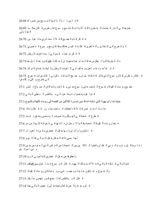 ‫ل بئ ٍ ١ٓ ر ٕ جؤ ٌ ٕب ا٠ ٙب اٌ ّ َ ١ؼ ِٓ ٙوث ه 86:62‬

‫فبهعب ف ٟ اٌ لاه. ف غبءد اٌ ١ٗ عبه٠ خ ل بئ ٍخ ٚأ ذ و ٕذ ِ٤ ٠ َٛ٣ اِب ث ٞوً ف ىبْ عبٌ َب 96:62‬
‫اٌ غ ٍ ١ ٍٟ.‬

‫ف بٔ ىو ل لاَ اٌ غّ ١٤ ل بئ ال ٌ َذ اكهٞ ِب ر مٌٛ ١ٓ. 07:62‬

‫ص ُ ام فوط اٌ ٝ اٌ ل٘ ٍ ١ي هأر ٗ افوٜ ف مبٌ ذ ٌ ٍن٠ ٓ ٘ ٕبن ٚ٘نا و بْ ِ٤ ٠ َٛ٣ اٌ ٕب ٕوٞ. 17:62‬

‫ف بٔ ىو ا٠ ٚب ث م َُ أ ٟ ٌ َذ ا٥وف اٌ وعً. 27:62‬

‫ء اٌ م ١بَ ٚل بٌ ٛا ٌ جٞوً ؽ مب أ ذ ا٠ ٚب ِ ُٕٙ ف بْ ٌ غ زه ر ٢ٙون.ٚث ٦ل ل ٍ ١ً عب 37:62‬

‫ف بث زلأ ؽ ١ ٕ ئن ٠ ٍ ٦ٓ ٚ٠ ؾ ٍف أ ٟ ال ا٥وف اٌ وعً. ٌٚ ٍٛل ذ ٕبػ اٌ ل٠ ه. 47:62‬

‫ف زنو و ث ٞوً و الَ ٠ َٛ٣ اٌ نٞ ل بي ٌٗ أ ه ل جً اْ ٠ ٖ ١ؼ اٌ ل٠ ه ر ٕ ىؤ ٟ ص الس ِواد. ف قوط 57:62‬
‫اٌ ٝ فبهط ٚث ىٝ ث ىبء ِوا‬

‫عّ ١٤ هإ ٍبء اٌ ىٙ ٕخ ٚ ّ ١ٛؿ اٌ ْ ٦ت ٥ ٍٝ ٠ َٛ٣ ؽ زٝ ٠ م ز ٍٖٛ. ٌٚ ّب و بْ اٌ ٖ جبػ ر ْبٚه 1:72‬

‫ف بٚص مٖٛ ِٚ ٚٛا ث ٗ ٚكف ٦ٖٛ اٌ ٝ ث ١ الٌٝ اٌ ج ٕٟٞ اٌ ٛاٌ ٟ 2:72‬



‫٥ ٍ ١ ٕب. أ ذ اث ٖو.ل بئ ال ل ل افٞؤد ام ٍ ٍّذ كِب ث و٠ ئب. ف مبٌ ٛا ِبما 4:72‬

‫ف ٞوػ اٌ ف ٚخ ف ٟ اٌ ٙ ١ ىً ٚأ ٖوف. ص ُ ِ ٚٝ ٚف ٕك ٔ ف َٗ. 5:72‬

‫ف بفن هإ ٍبء اٌ ىٙ ٕخ اٌ ف ٚخ ٚل بٌ ٛا ال ٠ ؾً اْ ٔ ٍ م ١ٙب ف ٟ اٌ قيأ خ الٔ ٙب ص ّٓ كَ. 6:72‬

‫ف ز ْبٚهٚا ٚا ّ زوٚا ث ٙب ؽ مً اٌ فقبهٞ ِ م جوح ٌ ٍ غوث بء. 7:72‬

‫ٌ ٙنا ٍّٟ مٌ ه اٌ ؾ مً ؽ مً اٌ لَ اٌ ٝ ٘نا اٌ ١َٛ. 8:72‬

‫ئ ن ر ُ ِب ل ١ً ث بهِ ١ب اٌ ٕ جٟ اٌ مبئ ً ٚأفنٚا اٌ ض الص ١ٓ ِٓ اٌ ف ٚخ ص ّٓ اٌ ّ ضّٓ اٌ نٞ ص ّ ٕٖٛ ِٓ ؽ ١ٓ 9:72‬
‫ث ٕٟ ا ٍوائ ١ً‬

‫ٚا٥ٞٛ٘ب ٥ٓ ؽ مً اٌ فقبهٞ و ّب اِؤ ٟ اٌ وة 01:72‬

                  ‫اِبَ اٌ ٛاٌ ٟ ف َؤٌ ٗ اٌ ٛاٌ ٟ ل بئ ال أأ ذ ِ ٍه اٌ ١ٙٛك. ف مبي ٌٗ ٠ َٛ٣ أ ذ ر مٛي.‬

‫ٚاٌ ْ ١ٛؿ ٠ ْ ز ىْٛ ٥ ٍ ١ٗ ٌ ُ ٠ غت ث ْٟء.ٚث ١ ّٕب و بْ هإ ٍبء اٌ ىٙ ٕخ 21:72‬

‫ف مبي ٌٗ ث ١ الٌٝ أِب ر َّ٤ و ُ ٠ ْٙلْٚ ٥ ٍ ١ه. 31:72‬

‫ف ٍُ ٠ غ جٗ ٚال ٥ٓ و ٍّخ ٚاؽلح ؽ زٝ ر ٦غت اٌ ٛاٌ ٟ علا 41:72‬
 
