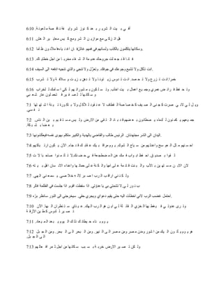 6:10 .‫ة‬ ‫عون‬ ‫ل‬ ‫م‬ ‫اة‬ ‫اق‬ ‫ن‬ ‫فة‬ ‫وإي‬ ‫شر‬ ‫نوز‬ ‫ش‬ ‫عد‬ ‫ب‬ ‫ر‬ ‫شري‬ ‫ال‬ ‫يت‬ ‫ب‬ ‫ي‬ ‫أف‬
6:11 .‫غن‬ ‫ال‬ ‫ير‬ ‫معاي‬ ‫يس‬ ‫ش‬ ‫ومل‬ ‫شر‬ ‫ال‬ ‫ن‬ ‫موازي‬ ‫مل‬ ‫ى‬ ‫زش‬ ‫ال‬ ‫هل‬
6:12 ‫لما‬ ‫ظ‬ ‫وا‬ ‫مآلن‬ ‫ا‬‫ه‬‫ياه‬ ‫ن‬ ‫ا‬ ‫اا‬ ‫ف‬ . ‫ا‬ ‫فمهم‬ ‫في‬ ‫ولسانهم‬ ‫بالكذب‬ ‫يتكلموا‬ ‫.وسكانها‬
6:13 .‫اك‬ ‫خطاي‬ ‫اجل‬ ‫من‬ ‫ا‬ ‫مخرب‬ ‫فاه‬ ‫ش‬ ‫ال‬ ‫مة‬ ‫عدي‬ ‫جروحك‬ ‫لت‬ ‫ع‬ ‫ج‬ ‫د‬ ‫ق‬ ‫ا‬ ‫ان‬ ‫ف‬
6:14 ‫السيف‬ ‫الى‬ ‫اافعه‬ ‫يه‬ ‫لن‬ ‫والذي‬ ‫ي‬ ‫لن‬ ‫وال‬ ‫ل‬.‫ولعز‬ .‫جوفك‬ ‫في‬ ‫وجوعك‬ ‫لشبل‬ ‫وال‬ ‫لأشل‬ ‫.انت‬
6:15 ‫شرب‬ ‫ل‬ ‫وال‬ ‫ة‬ ‫سقف‬ ‫و‬ ‫ت‬ ‫زي‬ ‫ب‬ ‫دهن‬ ‫ل‬ ‫وال‬ ‫ا‬ ‫تون‬ ‫زي‬ ‫دوس‬ ‫ل‬ ‫ت‬ ‫ان‬ .‫اد‬ ‫ذ‬ ‫ل‬ ‫وال‬ ‫زرع‬ ‫ل‬ ‫ت‬ ‫خمرا.ان‬
6:16 ‫لخراب‬ ‫ل‬ ‫لمك‬ ‫س‬ ‫ا‬ ‫كي‬ ‫ل‬ ‫هم‬ ‫شورال‬ ‫م‬ ‫ب‬ ‫كوا‬ ‫ل‬ ‫س‬ ‫ول‬ .‫ب‬ ‫اخ‬ ‫يت‬ ‫ب‬ ‫اعمال‬ ‫ل‬‫ي‬ ‫وجم‬ ‫عمري‬ ‫ض‬ ‫رائ‬ ‫ف‬ ‫فظ‬ ‫ذ‬ ‫ول‬
‫بي‬ ‫ع‬ ‫ش‬ ‫عار‬ ‫لوا‬ ‫تذم‬ ‫ف‬ ‫ير‬ ‫ف‬ ‫ا‬ ‫ل‬ ‫ل‬ ‫ها‬ ‫كان‬ ‫س‬ ‫و‬
7:1 ‫تها‬ ‫ته‬ ‫ش‬ ‫ا‬ ‫نة‬ ‫ي‬ ‫ل‬ ‫ورة‬ ‫اش‬ ‫ب‬ ‫وال‬ ‫ل‬ ‫ألش‬ ‫ل‬ ‫قوا‬ ‫ن‬ ‫ع‬ ‫ال‬ ‫قطاف‬ ‫ال‬ ‫صة‬ ‫اا‬ ‫خ‬ ‫ش‬ ‫يف‬ ‫ا‬ ‫ال‬ ‫نى‬ ‫ش‬ ‫صرت‬ ‫ي‬ ‫الن‬ ‫ي‬ ‫ل‬ ‫ل‬ ‫وي‬
.‫سي‬ ‫ف‬ ‫ن‬
7:2 .‫ناس‬ ‫ال‬ ‫ين‬ ‫ب‬ ‫يم‬ ‫ق‬ ‫ت‬ ‫س‬ ‫م‬ ‫يس‬ ‫ول‬ ‫االرض‬ ‫من‬ ‫قي‬ ‫ت‬ ‫ال‬ ‫اا‬ ‫ب‬ ‫د‬ ‫ق‬ ‫ضهم‬ ‫ع‬ ‫ب‬ ‫اطااوا‬ ‫ي‬ ‫لدماه‬ ‫ل‬ ‫نوا‬ ‫كم‬ ‫ي‬ ‫عهم‬ ‫ي‬ ‫جم‬
.‫كة‬ ‫ب‬ ‫ش‬ ‫ب‬ ‫ضا‬ ‫ع‬ ‫ب‬
7:3 ‫شونها‬.‫ك‬‫فيع‬ ‫نفسه‬ ‫بهوى‬ ‫متكلم‬ ‫والكبير‬ ‫بالهدية‬ ‫ي‬ ‫والقا‬ ‫االب‬ ‫الرئيس‬ .‫تهدلاا‬ ‫م‬ ‫الشر‬ ‫الى‬ ‫.اليداا‬
7:4 ‫هم‬ ‫باش‬ ‫ارل‬ ‫كوا‬ ‫ي‬ ‫الا‬ .‫جاه‬ ‫د‬ ‫ق‬ ‫ك‬ ‫قاب‬ ‫ع‬ ‫يك‬ ‫ب‬ ‫مراق‬ ‫وم‬ ‫ي‬ .‫شوك‬ ‫ال‬ ‫ياج‬ ‫س‬ ‫من‬ ‫هم‬ ‫واعدل‬ ‫سم‬ ‫عو‬ ‫ال‬ ‫ل‬ ‫م‬ ‫نهم‬ ‫س‬ ‫اح‬
7:5 ‫ت‬ ‫ال‬ ‫با‬ ‫صاح‬ ‫نوا‬ ‫م‬ ‫أل‬ ‫ل‬ ‫نك.ال‬ ‫ض‬ ‫ح‬ ‫ي‬ ‫ف‬ ‫عة‬ ‫ضط‬ ‫م‬ ‫ال‬ ‫عن‬ ‫مك‬ ‫ف‬ ‫واب‬ ‫اب‬ ‫فظ‬ ‫اح‬ . ‫ادي‬ ‫ب‬ ‫قوا‬ ‫ث‬
7:6 ‫ته‬ ‫ي‬ ‫ب‬ ‫اهل‬ ‫ساا‬ ‫االن‬ ‫واعداه‬ ‫ها‬ ‫حمال‬ ‫لى‬ ‫ع‬ ‫نة‬ ‫ك‬ ‫وال‬ ‫امها‬ ‫لى‬ ‫ع‬ ‫مة‬ ‫ائ‬ ‫ق‬ ‫نت‬ ‫ب‬ ‫وال‬ ‫األب‬ ‫ب‬ ‫ين‬ ‫ته‬ ‫س‬ ‫م‬ ‫ن‬ ‫االب‬ ‫الا‬
7:7 .‫هي‬ ‫ال‬ ‫ني‬ ‫ع‬ ‫سم‬ ‫ي‬ .‫صي‬ ‫ق‬‫خ‬ ‫ه‬ ‫الل‬ ‫بر‬ ‫ص‬ ‫ا‬ ‫رب‬ ‫ال‬ ‫ب‬ ‫اراق‬ ‫ني‬ ‫ن‬ ‫ك‬ ‫ول‬
7:8 ‫فالر‬ ‫الظلمة‬ ‫في‬ ‫جلست‬ ‫اذا‬ .‫اقوم‬ ‫سقطت‬ ‫اذا‬ .‫لي‬ .‫عدو‬ ‫يا‬ ‫بي‬ ‫لشمتي‬ ‫ي.ال‬ ‫ل‬ ‫ور‬ ‫ن‬ ‫ب‬
7:9 ‫ه‬ .‫بر‬ ‫سانظر‬ ‫النور‬ ‫الى‬ ‫سيخرجني‬ .‫حقي‬ ‫ري‬ ‫وي‬ ‫اعواي‬ ‫يقيم‬ ‫حتى‬ ‫اليه‬ ‫اخطأت‬ ‫الني‬ ‫الرب‬ ‫ضب‬ ‫.احتمل‬
7:10 ‫الا‬ .‫يها‬ ‫ال‬ ‫نظراا‬ ‫ت‬ ‫س‬ ‫ناي‬ ‫ي‬ ‫ع‬ .‫هك‬ ‫ال‬ ‫رب‬ ‫ال‬ ‫هو‬ ‫ن‬ ‫اي‬ ‫ي‬ ‫ل‬ ‫لة‬ ‫قائ‬ ‫ال‬ ‫خزي‬ ‫ال‬ ‫يها‬ ‫غط‬ ‫ي‬ ‫ف‬ ‫ي‬ ‫عدول‬ ‫رى‬ ‫ول‬
‫ة‬ ‫األزق‬ ‫ين‬ ‫ط‬ ‫ش‬ ‫لدوس‬ ‫ل‬ ‫ير‬ ‫ا‬ ‫ل‬
7:11 .‫عاا‬ ‫ي‬ ‫م‬ ‫ال‬ ‫عد‬ ‫ب‬ ‫ي‬ ‫يوم‬ ‫ال‬ ‫ك‬ ‫ذل‬ ‫ك‬ ‫يطان‬ ‫ح‬ ‫ناه‬ ‫ب‬ ‫وم‬ ‫ي‬
7:12 ‫بل‬ ‫ال‬ ‫ومن‬ .‫بذر‬ ‫ال‬ ‫ى‬ ‫ال‬ ‫بذر‬ ‫ال‬ ‫ومن‬ .‫نهر‬ ‫ال‬ ‫ى‬ ‫ال‬ ‫ار‬ ‫م‬ ‫ومن‬ ‫ار‬ ‫م‬ ‫ومدا‬ ‫شور‬ ‫ا‬ ‫من‬ ‫يك‬ ‫ال‬ ‫وا‬ ‫أل‬ ‫ي‬ ‫وم‬ ‫ي‬ ‫هو‬
.‫بل‬ ‫ال‬ ‫ى‬ ‫ال‬
7:13 ‫هم‬ ‫عال‬ ‫اف‬ ‫مر‬ ‫ث‬ ‫اجل‬ ‫من‬ ‫ها‬ ‫كان‬ ‫س‬ ‫بب‬ ‫س‬ ‫ب‬ ‫ة‬ ‫خرب‬ ‫االرض‬ ‫ير‬ ‫ا‬ ‫ل‬ ‫كن‬ ‫ول‬
 