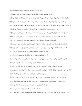 ‫.‬

‫اٌ زٟ ا٠ نب دػبٔ ب ٔ ذٓ ا٠ ب٘ب ٌ ١ظ ِٓ اٌ ١ٙٛد ف مط ث ً ِٓ االِ ُ ا٠ نب 42:9‬

‫٘ٛ ؽغ ا٠ نب عبدػٛ اٌ زٞ ٌ ١ظ ؽ ؼ جٟ ؽ ؼ جٟ ٚاٌ زٟ ٌ ١ غذ ِذ جٛث خ ِذ جٛث خ.و ّب ٠ مٛي ف ٟ 52:9‬

‫ٚ٠ ىْٛ ف ٟ اٌ ّٛ مغ اٌ زٞ ل ١ً ٌ ُٙ ف ١ٗ ٌ غ زُ ؽ ؼ جٟ أ ٗ ٘ ٕبن ٠ ذػْٛ اث ٕبء اهلل اٌ ذٟ. 62:9‬

‫ٚا ؽ ؼ ١بء ٠ قشر ِٓ جٙخ ا عشائ ١ً ٚاْ و بْ ػذد ث ٕٟ ا عشائ ١ً و شًِ اٌ جذش ف بٌ ج م ١خ ع زخ ٍـ. 72:9‬

‫اْ اٌ شة ٠ ق ٕغ اِشا ِ م ن ١ب ث ٗ ػ ٍٝ االسك .الٔ ٗ ِ زُّ اِش ٚل بك ث بٌ جش. ي 82:9‬

‫ٚو ّب ع جك ا ؽ ؼ ١بء ف مبي ٌ ٛال اْ سة اٌ ج ٕٛد اث مٝ ٌ ٕب ٔ غ ال ٌ قشٔ ب ِ ضً عذَٚ ٚ ؽبث ٙ ٕب ػّٛسح 92:9‬

‫ف ّبرا ٔ مٛي. اْ االِ ُ اٌ ز٠ ٓ ٌ ُ ٠ غ ؼٛا ف ٟ اص ش اٌ جش ادسو ٛا اٌ جش. اٌ جش اٌ زٞ ث بال٠ ّبْ. 03:9‬

‫ٌ ُ ٠ ذسن ٔ بِٛط اٌ جش.ٌٚ ىٓ ا عشائ ١ً ٚ٘ٛ ٠ غ ؼٝ ف ٟ اص ش ٔ بِٛط اٌ جش 13:9‬

‫ٌ ّبرا. الٔ ٗ ف ؼً رٌ ه ٌ ١ظ ث بال٠ ّبْ ث ً و بٔ ٗ ث بػّبي اٌ ٕبِٛط. ف بٔ ُٙ ا فطذِٛا ث ذجش اٌ قذِخ 23:9‬

‫و ّب ٘ٛ ِ ى زٛة ٘ب أ ب ا مغ ف ٟ فٙ ١ْٛ دجش فذِخ ٚ فخشح ػ ضشح ٚو ً ِٓ ٠ ئِٓ ث ٗ ال ٠ خضٜ 33:9‬

                                                                  ‫اؿ.‬

‫الٔ ٟ ا ؽٙذ ٌ ُٙ اْ ٌ ُٙ غ ١شح اهلل ٌٚ ىٓ ٌ ١ظ د غت اٌ ّ ؼشف خ. 2:01‬

‫الٔ ُٙ ار و بٔ ٛا ٠ جٙ ٍْٛ ث ش اهلل ٚ٠ ط ٍ جْٛ اْ ٠ ض ج زٛا ث ش أ ف غُٙ ٌ ُ ٠ خ ن ؼٛا ٌ جش اهلل . 3:01‬

‫الْ غب٠ خ اٌ ٕبِٛط ٟ٘ اٌ ّ غ ١خ ٌ ٍ جش ٌ ىً ِٓ ٠ ئِٓ. 4:01‬

‫٘ب ع ١ذ ١ب ث ٙب.الْ ِٛ عٝ ٠ ى زت ف ٟ اٌ جش اٌ زٞ ث بٌ ٕبِٛط اْ االٔ غبْ اٌ زٞ ٠ ف ؼً 5:01‬

‫ٚاِب اٌ جش اٌ زٞ ث بال٠ ّبْ ف ١ مٛي ٘ىزا ال ر مً ف ٟ ل ٍ جه ِٓ ٠ ق ؼذ اٌ ٝ اٌ غّبء اٞ ٌ ١ذذس اٌ ّ غ ١خ. 6:01‬

‫اٚ ِٓ ٠ ٙ جط اٌ ٝ اٌ ٙبٚ٠ خ اٞ ٌ ١ ق ؼذ اٌ ّ غ ١خ ِٓ االِ ٛاد. 7:01‬

‫ٌ ىٓ ِبرا ٠ مٛي. اٌ ى ٍّخ ل ش٠ جخ ِ ٕه ف ٟ ف ّه ٚف ٟ ل ٍ جه اٞ و ٍّخ اال٠ ّبْ اٌ زٟ ٔ ىشص ث ٙب. 8:01‬

‫ْ اػ زشف ذ ث فّه ث بٌ شة ٠ غٛع ٚآِ ٕذ ث م ٍ جه اْ اهلل ال بِٗ ِٓ االِ ٛاد خ ٍ قذ.الٔ ه ا 9:01‬

‫الْ اٌ م ٍت ٠ ئِٓ ث ٗ ٌ ٍ جش ٚاٌ فُ ٠ ؼ زشف ث ٗ ٌ ٍخ الؿ. 01:01‬

‫الْ اٌ ى زبة ٠ مٛي و ً ِٓ ٠ ئِٓ ث ٗ ال ٠ خضٜ. 11:01‬

‫الٔ ٗ ال ف شق ث ١ٓ اٌ ١ٙٛدٞ ٚاٌ ١ٛٔ بٔ ٟ الْ سث ب ٚادذا ٌ ٍجّ ١غ غ ٕ ١ب ٌ جّ ١غ اٌ ز٠ ٓ ٠ ذػْٛ ث ٗ. 21:01‬
 