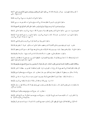 ‫ٌ ٍز٠ ٓ ّب ِ ؾٙٛساْ ث ١ٓ اٌ ش عً ٚل ذ و بٔ ب ف ٟ‬
                                                                                                 ‫٘‬
‫اٌ ّ غ ١خ ل ج ٍٟ.‬

‫ع ٍّٛا ػ ٍٝ أِ ج ٍ ١بط د ج ١ جٟ ف ٟ اٌ شة. 8:61‬

‫ع ٍّٛا ػ ٍٝ اٚسث بٔ ٛط اٌ ؼبًِ ِؼ ٕب ف ٟ اٌ ّ غ ١خ ٚػ ٍٝ ا ع زبخ ١ظ د ج ١ جٟ. 9:61‬

                                       ‫.طٚيٚةٚدطسا يٖا َْ َٖ ْٞريا ٜيع اَٚيط .‬

‫٘ ١شٚد٠ ْٛ ٔ غ ١ جٟ. ع ٍّٛا ػ ٍٝ اٌ ز٠ ٓ ُ٘ ِٓ اً٘ ٔ شو ١ غٛط اٌ ىبئ ٕ ١ٓ ف ٟ اٌ شة. ع ٍّٛا ػ ٍٝ 11:61‬

‫ع ٍّٛا ػ ٍٝ ر ش٠ ف ١ ٕب ٚر ش٠ فٛ عب اٌ زبػ ج ز ١ٓ ف ٟ اٌ شة. ع ٍّٛا ػ ٍٝ ث ش ع ١ظ اٌ ّذ جٛث خ 21:61‬
‫اٌ زٟ ر ؼ جذ و ض ١شا ف ٟ اٌ شة.‬

‫ع ٍّٛا ػ ٍٝ سٚف ظ اٌ ّخ زبس ف ٟ اٌ شة ٚػ ٍٝ اِٗ اِٟ. 31:61‬

‫ِبط ث زشٚث بط ٚ٘شِ ١ظ ٚػ ٍٝ االخ ٛح اٌ ز٠ ٓ ِؼُٙ. ع ٍّٛا ػ ٍٝ ا ع ١ ٕ ىش٠ زظ ف ٍ ١ غْٛ ٘ش 41:61‬

‫ع ٍّٛا ػ ٍٝ ف ١ ٌٍٛ ٛغظ ٚجٌٛ ١ب ٚٔ ١ش٠ ٛط ٚاخ زٗ ٚأٌٚ ّ جبط ٚػ ٍٝ جّ ١ غ اٌ مذ٠ غ ١ٓ اٌ ز٠ ٓ ِؼُٙ. 51:61‬

‫ع ٍّٛا ث ؼ ن ىُ ػ ٍٝ ث ؼل ث م ج ٍخ ِ مذ عخ. و ٕبئ ظ اٌ ّ غ ١خ ر غ ٍُ ػ ٍ ١ ىُ 61:61‬

‫اٌ ؼ ضشاد خ الف ب ٌ ٍ ز ؼ ٍ ١ُ ٚاط ٍت اٌ ١ ىُ ا٠ ٙب االخ ٛح اْ ر الدظٛا اٌ ز٠ ٓ ٠ ق ٕ ؼْٛ اٌ ؾ مبل بد ٚ 71:61‬
‫اٌ زٞ ر ؼ ٍّ زّٖٛ ٚاػش مٛا ػ ُٕٙ.‬

                                                                                                                ‫.‬

‫الْ طبػ ز ىُ راػذ اٌ ٝ اٌ جّ ١غ. ف بف شح أ ب ث ىُ ٚاس٠ ذ اْ ر ىٛٔ ٛا د ىّبء ٌ ٍخ ١ش ٚث غطبء ٌ ٍ ؾش. 91:61‬

‫ٚاٌ ٗ اٌ غ الَ ع ١ غذك اٌ ؾ ١طبْ ر ذذ اسج ٍ ىُ عش٠ ؼب. ٔ ؼّخ سث ٕب ٠ غٛع اٌ ّ غ ١خ ِؼ ىُ. آِ ١ٓ 02:61‬

‫٠ غ ٍُ ػ ٍ ١ ىُ ر ١ّٛص بٚط اٌ ؼبًِ ِؼٟ ٌٚ ٛو ١ٛط ٚ٠ ب عْٛ ٚ عٛ ع ١ جبر شط أ غ جبئ ٟ. 12:61‬

‫أ ب ر شر ١ٛط و بر ت ٘زٖ اٌ ش عبٌ خ ا ع ٍُ ػ ٍ ١ ىُ ف ٟ اٌ شة. 22:61‬

‫ػ ٍ ١ ىُ اسا ع زظ خبصْ اٌ ّذ٠ ٕخ ٠ غ ٍُ ػ ٍ ١ ىُ غب٠ ظ ِ ن ١ فٟ ِٚ ن ١ف اٌ ى ٕ ١ غخ و ٍٙب. ٠ غ ٍُ 32:61‬
‫ٚو ٛاسر ظ االر .‬

‫ٔ ؼّخ سث ٕب ٠ غٛع اٌ ّ غ ١خ ِغ جّ ١ ؼ ىُ. آِ ١ٓ 42:61‬

‫ٌٚ ٍ مبدس اْ ٠ ض ج ز ىُ د غت أ ج ١ ٍٟ ٚاٌ ىشاصح ث ١ غٛع اٌ ّ غ ١خ د غت اػ الْ اٌ غش اٌ زٞ و بْ 52:61‬
‫ِ ى زِٛب ف ٟ االصِ ٕخ االصٌ ١خ‬

‫اٌ ٗ االصٌ ٟ الط بػخ اال٠ ّبٌْٚ ىٓ ظٙش ا٢ْ ٚأػ ٍُ ث ٗ جّ ١غ االِ ُ ث بٌ ى زت اٌ ٕ جٛ٠ خ د غت اِش اي 62:61‬
 