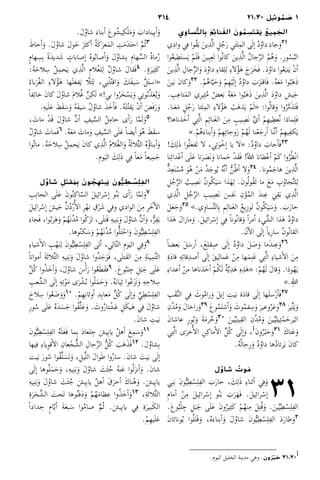 314 21:30 ‫وئيل‬ ُ‫م‬ َ‫1 ص‬
‫ي‬ِ‫ساو‬َّ‫الت‬ِ‫ب‬ َ‫م‬ِ‫ئ‬‫نا‬ َ‫الغ‬ َ‫ون‬ ُ‫م‬ ِ‫س‬َ‫قت‬َ‫ي‬ ُ‫يع‬ ِ‫م‬ َ‫الج‬
‫ي‬ِ‫د‬‫وا‬ ‫ي‬ِ‫ف‬ ‫ُوا‬‫ق‬َ‫ب‬ َ‫ين‬ِ‫ذ‬َّ‫ل‬‫ا‬ ٍ‫ل‬ُ‫ج‬َ‫ر‬ ‫ي‬َ‫ت‬َ‫ئ‬ِ‫م‬‫ال‬ ‫ى‬َ‫ل‬‫إ‬� ُ‫د‬ُ‫داو‬ َ‫جاء‬َ‫و‬21
‫وا‬ُ‫ع‬‫ي‬ِ‫ط‬َ‫ت‬‫س‬َ‫ي‬ ْ‫م‬َ‫ل‬َ‫ف‬ َ‫ين‬ِ‫ب‬ِ‫ع‬َ‫ت‬ ‫ُوا‬‫ن‬‫كا‬ َ‫ين‬ِ‫ذ‬َّ‫ل‬‫ا‬ ُ‫ل‬‫جا‬َّ‫ر‬‫ال‬ ُ‫م‬ُ‫ه‬َ‫و‬ .ِ‫ر‬‫و‬ُ‫س‬ُ‫الب‬
َ‫ين‬ِ‫ذ‬َّ‫ل‬‫ا‬ ِ‫جال‬ِّ‫ر‬‫ال‬َ‫و‬ َ‫د‬ُ‫داو‬ ِ‫ء‬‫قا‬ِ‫ل‬ِ‫ل‬ ِ‫ء‬‫لا‬ُ‫ؤ‬َ‫ه‬ َ‫ج‬َ‫ر‬َ‫خ‬َ‫ف‬ .َ‫د‬ُ‫داو‬ ‫وا‬ُ‫ع‬َ‫تب‬َ‫ي‬ ْ‫ن‬‫أ‬�
َ‫ين‬َ‫ب‬ َ‫ن‬‫كا‬َ‫و‬22 .ْ‫م‬ُ‫ه‬‫ا‬ّ‫ي‬َ‫ح‬َ‫و‬ ْ‫م‬ِ‫ه‬ْ‫ي‬َ‫ل‬‫إ‬� ُ‫د‬ُ‫داو‬ َ‫ب‬َ‫ر‬َ‫ت‬‫َاق‬‫ف‬ .ُ‫ه‬َ‫ع‬َ‫م‬ ‫وا‬ُ‫ب‬َ‫ه‬َ‫ذ‬
. ِ‫ب‬ِ‫تاع‬َ‫م‬‫ال‬ ‫ِي‬‫ر‬‫ي‬ِ‫ث‬ُ‫م‬ ُ‫عض‬َ‫ب‬ ُ‫ه‬َ‫ع‬َ‫م‬ ‫وا‬ُ‫ب‬َ‫ه‬َ‫ذ‬ َ‫ين‬ِ‫ذ‬َّ‫ل‬‫ا‬ َ‫د‬ُ‫داو‬ ِ‫ش‬‫ي‬َ‫ج‬
.‫نا‬َ‫ع‬َ‫م‬ ٍ‫ل‬ُ‫ج‬َ‫ر‬ ‫تا‬َ‫ئ‬ِ‫م‬‫ال‬ ِ‫ء‬‫لا‬ُ‫ؤ‬َ‫ه‬ ْ‫ب‬َ‫ه‬‫ذ‬َ‫ي‬ ْ‫م‬َ‫ل‬« :‫وا‬ُ‫ل‬‫قا‬َ‫و‬ ‫وا‬ُ‫ر‬َّ‫م‬َ‫ذ‬َ‫ت‬َ‫ف‬
‫ذناها؟‬َ‫خ‬‫أ‬� ‫ي‬ِ‫ت‬َّ‫ل‬‫ا‬ ِ‫م‬ِ‫ئ‬‫َنا‬‫غ‬‫ال‬ َ‫ن‬ِ‫م‬ ٍ‫يب‬ِ‫َص‬‫ن‬ َّ‫ي‬‫أ‬� ْ‫م‬ِ‫ه‬‫ي‬ِ‫ُعط‬‫ن‬ ‫ماذا‬ِ‫ل‬َ‫ف‬
».ْ‫م‬ُ‫ه‬َ‫أبناء‬�َ‫و‬ ْ‫م‬ِ‫ه‬ِ‫ت‬‫وجا‬َ‫ز‬ ْ‫م‬ُ‫ه‬َ‫ل‬ ‫نا‬ْ‫ع‬َ‫أرج‬� ‫َّنا‬‫ن‬‫أ‬� ْ‫م‬ِ‫ه‬‫ي‬ِ‫ف‬‫ك‬َ‫ي‬
! َ‫ك‬ِ‫َل‬‫ذ‬ ‫وا‬ُ‫ل‬َ‫ع‬‫َف‬‫ت‬ ‫لا‬ ،‫ي‬ِ‫ت‬َ‫و‬ْ‫إخ‬� ‫يا‬ ‫«لا‬ :ُ‫د‬ُ‫داو‬ َ‫جاب‬‫أ‬�َ‫ف‬23
‫نا‬ِ‫ئ‬‫دا‬ْ‫ع‬‫أ‬� ‫ى‬َ‫ل‬َ‫ع‬ ‫نا‬َ‫ر‬ َ‫َص‬‫ن‬َ‫و‬ ‫مانا‬َ‫ح‬ ْ‫د‬َ‫ق‬َ‫ف‬ !ُ‫هلل‬‫ا‬ ‫طانا‬ْ‫ع‬‫أ‬� ْ‫م‬َ‫ك‬ ‫وا‬ُ‫ر‬ُ‫ظ‬ْ‫ن‬‫ا‬
ٌّ‫د‬ِ‫ع‬َ‫ت‬ْ‫س‬ُ‫م‬ َ‫و‬ُ‫ه‬ ْ‫ن‬َ‫م‬ ُ‫د‬َ‫وج‬ُ‫ي‬ ُ‫ه‬َّ‫ن‬‫أ‬� ُّ‫ن‬ُ‫ظ‬‫أ‬� ‫لا‬َ‫و‬24 .‫ونا‬ُ‫م‬َ‫هاج‬ َ‫ين‬ِ‫ذ‬َّ‫ل‬‫ا‬
ِ‫ل‬ُ‫ج‬َّ‫ر‬‫ال‬ ُ‫يب‬ِ‫َص‬‫ن‬ ُ‫ن‬‫و‬ُ‫ك‬َ‫ي‬َ‫س‬ ‫ذا‬َ‫ه‬ِ‫ل‬ .َ‫ن‬‫و‬ُ‫ل‬‫ُو‬‫ق‬َ‫ت‬ ‫ما‬ َ‫ع‬َ‫م‬ ِ‫ب‬ُ‫جاو‬َّ‫ت‬‫ل‬ِ‫ل‬
‫ي‬ِ‫ذ‬َّ‫ل‬‫ا‬ ِ‫ل‬ُ‫ج‬َّ‫ر‬‫ال‬ ِ‫يب‬ِ‫َص‬‫ن‬ َ‫َفس‬‫ن‬ ِ‫ن‬َ‫ؤ‬ُ‫م‬‫ال‬ َ‫د‬‫ن‬ِ‫ع‬ َ‫ي‬ِ‫ق‬َ‫ب‬ ‫ي‬ِ‫ذ‬َّ‫ل‬‫ا‬
َ‫ل‬َ‫ع‬َ‫ج‬َ‫و‬25 ».‫ِي‬‫و‬‫سا‬َّ‫ت‬‫ال‬ِ‫ب‬ ِ‫م‬ِ‫ئ‬‫َنا‬‫غ‬‫ال‬ ُ‫ع‬‫ِي‬‫ز‬‫َو‬‫ت‬ ُ‫ن‬‫و‬ُ‫ك‬َ‫ي‬َ‫س‬َ‫و‬ . َ‫ب‬َ‫ر‬‫حا‬
‫ذا‬َ‫ه‬ َ‫ل‬‫مازا‬َ‫و‬ .َ‫ل‬‫ي‬ِ‫ئ‬‫را‬ْ‫إس‬� ‫ي‬ِ‫ف‬ ً‫ا‬‫ُون‬‫ن‬‫قا‬َ‫و‬ ً‫ا‬‫أمر‬� َ‫يء‬َّ‫الش‬ ‫ذا‬َ‫ه‬ ُ‫د‬ُ‫داو‬
.َ‫ن‬‫آ‬�‫ال‬ ‫ى‬َ‫ل‬‫إ‬� ً‫ا‬‫ِي‬‫ر‬‫سا‬ ُ‫ن‬‫ُو‬‫ن‬‫القا‬
ً‫ا‬‫عض‬َ‫ب‬ َ‫ل‬َ‫أرس‬� ،َ‫غ‬ِ‫ل‬‫ق‬ِ‫ص‬ ‫ى‬َ‫ل‬‫إ‬� ُ‫د‬ُ‫داو‬ َ‫ل‬ َ‫ص‬َ‫و‬ ‫َما‬‫د‬‫ن‬ِ‫ع‬َ‫و‬26
ِ‫ة‬َ‫د‬‫قا‬ ِ‫ه‬ِ‫ئ‬‫قا‬ِ‫د‬‫أص‬� ‫ى‬َ‫ل‬‫إ‬� َ‫ق‬‫ي‬ِ‫مال‬َ‫ع‬ ْ‫ن‬ِ‫م‬ ‫ها‬َ‫م‬ِ‫ن‬َ‫غ‬ ‫ي‬ِ‫ت‬َّ‫ل‬‫ا‬ ِ‫ء‬‫شيا‬‫أ‬�‫ال‬ َ‫ن‬ِ‫م‬
ِ‫ء‬‫أعدا‬� ْ‫من‬ ‫ذناها‬َ‫خ‬‫أ‬� ْ‫م‬ُ‫ك‬َ‫ل‬ ٌ‫ة‬َّ‫ي‬ِ‫د‬َ‫ه‬ ِ‫ه‬ِ‫ذ‬َ‫ه‬« :ْ‫م‬ُ‫ه‬َ‫ل‬ َ‫ل‬‫قا‬َ‫و‬ .‫وذا‬ُ‫ه‬َ‫ي‬
».ِ‫هلل‬‫ا‬
ِ‫َب‬‫ق‬َّ‫ن‬‫ال‬ ‫ي‬ِ‫ف‬ َ‫وث‬ُ‫م‬‫را‬َ‫و‬ َ‫ل‬‫إي‬� ِ‫يت‬َ‫ب‬ ‫ة‬َ‫د‬‫قا‬ ‫ى‬َ‫ل‬‫إ‬� ‫ها‬َ‫ل‬‫س‬ْ‫ر‬‫أ‬�َ‫ف‬27
ِ‫ُن‬‫د‬ُ‫م‬َ‫و‬ َ‫ل‬‫راخا‬َ‫و‬29 َ‫ع‬‫و‬ُ‫م‬َ‫ت‬‫أش‬�َ‫و‬ َ‫وث‬ُ‫م‬‫ف‬ِ‫س‬َ‫و‬ َ‫وعير‬ُ‫ر‬َ‫ع‬َ‫و‬28
َ‫ير‬ِّ‫ت‬َ‫ي‬َ‫و‬
َ‫ن‬‫عاشا‬ ِ‫ر‬‫و‬ُ‫ب‬َ‫و‬ َ‫ة‬َ‫م‬‫ر‬ُ‫ح‬َ‫و‬30
َ‫ين‬ِّ‫ي‬ِ‫ن‬‫ي‬ِ‫ق‬‫ال‬ ِ‫ُن‬‫د‬ُ‫م‬َ‫و‬ َ‫ين‬ِّ‫ي‬ِ‫ل‬‫ي‬ِ‫ئ‬ْ‫م‬َ‫رح‬َ‫الي‬
‫ي‬ِ‫ت‬َّ‫ل‬‫ا‬ ‫ى‬َ‫خر‬‫ُأ‬�‫ال‬ ِ‫ن‬ِ‫ك‬‫ما‬‫أ‬�‫ال‬ ِّ‫ل‬ُ‫ك‬ ‫ى‬َ‫ل‬‫إ‬�َ‫و‬ ،‫ أ‬َ‫ن‬‫و‬ُ‫ر‬ْ‫ب‬َ‫ح‬َ‫و‬31 َ‫ك‬‫تا‬َ‫ع‬َ‫و‬
.ُ‫ه‬ُ‫ل‬‫ِجا‬‫ر‬َ‫و‬ ُ‫د‬ُ‫داو‬ ‫ها‬ُ‫د‬‫رتا‬َ‫ي‬ َ‫ن‬‫كا‬
‫ل‬ُ‫شاو‬ ُ‫وت‬ َ‫م‬
 31‫ي‬ِ‫ن‬َ‫ب‬ َ‫ن‬‫و‬ُّ‫ي‬ِ‫ط‬ْ‫س‬ِ‫ل‬ِ‫ف‬‫ال‬ َ‫ب‬َ‫ر‬‫حا‬ ، َ‫ك‬ِ‫َل‬‫ذ‬ ِ‫ء‬‫أثنا‬� ‫ي‬ِ‫ف‬َ‫و‬
ِ‫م‬‫أما‬� ْ‫ن‬ِ‫م‬ َ‫ل‬‫ي‬ِ‫ئ‬‫را‬ْ‫إس‬� ‫و‬ُ‫ن‬َ‫ب‬ َ‫ب‬َ‫ر‬َ‫َه‬‫ف‬ .َ‫ل‬‫ي‬ِ‫ئ‬‫را‬ْ‫إس‬�
.َ‫ع‬‫و‬ُ‫ب‬ْ‫ل‬ِ‫ج‬ ِ‫ل‬َ‫ب‬َ‫ج‬ ‫ى‬َ‫ل‬َ‫ع‬ َ‫ن‬‫و‬ُ‫ير‬ِ‫ث‬َ‫ك‬ ْ‫م‬ُ‫ه‬‫ن‬ِ‫م‬ َ‫ل‬ِ‫ت‬ُ‫ق‬َ‫و‬ .َ‫ين‬ِّ‫ي‬ِ‫ط‬ْ‫س‬ِ‫ل‬ِ‫ف‬‫ال‬
َ‫ن‬‫وناثا‬ُ‫ي‬ ‫وا‬ُ‫ل‬َ‫ت‬َ‫ق‬َ‫و‬ ،ُ‫ه‬َ‫أبناء‬�َ‫و‬ َ‫ل‬ُ‫شاو‬ َ‫ن‬‫و‬ُّ‫ي‬ِ‫ط‬ْ‫س‬ِ‫ل‬ِ‫ف‬‫ال‬ َ‫د‬َ‫ر‬‫طا‬َ‫و‬2
.‫اليوم‬ ‫الخليل‬ ‫مدينة‬ ‫وهي‬ .‫ون‬
ُ
‫ر‬ ْ‫ب‬ َ‫ح‬ 31:30 ‫أ‬
.َ‫ل‬ُ‫شاو‬ َ‫أبناء‬� َ‫ع‬‫و‬ُ‫يش‬ِ‫ك‬ْ‫ل‬َ‫م‬َ‫و‬ َ‫يناداب‬ِ‫ب‬‫أ‬�َ‫و‬
َ‫أحاط‬�َ‫و‬ .َ‫ل‬ُ‫شاو‬ َ‫ل‬‫و‬َ‫ح‬ َ‫َر‬‫ث‬‫أك‬� ُ‫ة‬َ‫ك‬َ‫عر‬َ‫م‬‫ال‬ ِ‫ت‬َ‫م‬َ‫د‬َ‫ت‬‫اح‬ َّ‫م‬ُ‫ث‬3
ٍ‫م‬‫ها‬ِ‫س‬ِ‫ب‬ ً‫ة‬َ‫د‬‫دي‬َ‫ش‬ ٍ‫إصابات‬� ُ‫ه‬‫و‬ُ‫ب‬‫أصا‬�َ‫و‬ َ‫ل‬ُ‫شاو‬ِ‫ب‬ ِ‫م‬‫ها‬ِّ‫الس‬ ُ‫ة‬‫ما‬ُ‫ر‬
:ُ‫ه‬َ‫لاح‬ ِ‫س‬ ُ‫ل‬ِ‫م‬‫ح‬َ‫ي‬ ‫ي‬ِ‫ذ‬َّ‫ل‬‫ا‬ ِ‫م‬‫ُلا‬‫غ‬‫ل‬ِ‫ل‬ ُ‫ل‬ُ‫شاو‬ َ‫ل‬‫َقا‬‫ف‬4 .ٍ‫ة‬َ‫ير‬ِ‫ث‬َ‫ك‬
ُ‫باء‬َ‫ُر‬‫غ‬‫ال‬ ِ‫ء‬‫لا‬ُ‫ؤ‬َ‫ه‬ ‫ها‬َ‫ل‬َ‫ع‬‫ف‬َ‫ي‬ ‫ّا‬‫ل‬َ‫ئ‬ِ‫ل‬ ،‫ي‬ِ‫ن‬ْ‫ل‬ُ‫ت‬‫اق‬َ‫و‬ َ‫َك‬‫ف‬‫ي‬َ‫س‬ َّ‫ل‬َ‫ت‬‫«اس‬
ً‫ا‬‫ف‬ِ‫ئ‬‫خا‬ َ‫ن‬‫كا‬ َ‫ل‬ُ‫شاو‬ َ‫م‬‫ُلا‬‫غ‬ َّ‫ن‬ِ‫ك‬َ‫ل‬ »!‫بي‬ ‫وا‬ُ‫ر‬َ‫خ‬ْ‫س‬َ‫ي‬َ‫و‬ ‫ي‬ِ‫ن‬‫و‬ُ‫ب‬ّ‫ذ‬َ‫ع‬ُ‫ي‬َ‫و‬
.ِ‫ه‬‫ي‬َ‫ل‬َ‫ع‬ َ‫َط‬‫ق‬َ‫س‬َ‫و‬ ُ‫ه‬َ‫ف‬‫ي‬َ‫س‬ ُ‫ل‬ُ‫شاو‬ َ‫ذ‬َ‫خ‬‫أ‬�َ‫ف‬ .ُ‫ه‬َ‫ل‬ُ‫ت‬‫ق‬َ‫ي‬ ْ‫ن‬‫أ‬� َ‫َض‬‫ف‬َ‫ر‬َ‫و‬
، َ‫مات‬ ْ‫د‬َ‫ق‬ َ‫ل‬ُ‫شاو‬ َّ‫ن‬‫أ‬� ِ‫يف‬َّ‫الس‬ ُ‫ل‬ِ‫حام‬ ‫أى‬�َ‫ر‬ ‫ا‬ّ‫م‬َ‫ل‬َ‫و‬5
ُ‫ل‬ُ‫شاو‬ َ‫َمات‬‫ف‬6 .ُ‫ه‬َ‫ع‬َ‫م‬ َ‫مات‬َ‫و‬ ِ‫يف‬َّ‫الس‬ ‫ى‬َ‫ل‬َ‫ع‬ ً‫ا‬‫أيض‬� َ‫و‬ُ‫ه‬ َ‫َط‬‫ق‬‫س‬
‫ُوا‬‫ت‬‫ما‬ .ُ‫ه‬َ‫لاح‬ِ‫س‬ ُ‫ل‬ِ‫م‬‫ح‬َ‫ي‬ َ‫ن‬‫كا‬ ‫ي‬ِ‫ذ‬َّ‫ل‬‫ا‬ ُ‫م‬‫ُلا‬‫غ‬‫ال‬َ‫و‬ ُ‫ة‬َ‫ث‬‫َّلا‬‫ث‬‫ال‬ ُ‫ه‬ُ‫ؤ‬‫أبنا‬�َ‫و‬
.ِ‫م‬‫و‬َ‫الي‬ َ‫ك‬ِ‫َل‬‫ذ‬ ‫ي‬ِ‫ف‬ ً‫ا‬‫ع‬َ‫م‬ ً‫ا‬‫يع‬ِ‫م‬َ‫ج‬
‫ل‬ُ‫شاو‬ ِ‫ل‬َ‫قت‬
َ
‫م‬ِ‫ب‬ َ‫ون‬ ُ‫ج‬ ِ‫ه‬َ‫بت‬َ‫ي‬ َ‫ون‬ُّ‫ي‬ ِ‫ط‬ ْ‫س‬ِ‫ل‬ ِ‫الف‬
ِ‫ب‬ِ‫ن‬‫الجا‬ ‫ى‬َ‫ل‬َ‫ع‬ َ‫ن‬‫و‬ُ‫ن‬ِ‫ك‬‫ا‬ّ‫الس‬ َ‫ل‬‫ي‬ِ‫ئ‬‫را‬ْ‫إس‬� ‫و‬ُ‫ن‬َ‫ب‬ ‫أى‬�َ‫ر‬ ‫ا‬ّ‫م‬‫ل‬َ‫و‬7
َ‫ل‬‫ي‬ِ‫ئ‬‫را‬ْ‫إس‬� َ‫يش‬َ‫ج‬ ِّ‫ن‬ُ‫د‬ْ‫ر‬‫ُأ‬�‫ال‬ ِ‫ر‬ْ‫نه‬ ِ‫ق‬ْ‫ر‬َ‫ش‬ ‫وفي‬ ‫الوادي‬ َ‫ن‬ِ‫م‬ ِ‫ر‬َ‫خ‬‫آ‬�‫ال‬
َ‫َجاء‬‫ف‬ ،‫وا‬ُ‫ب‬َ‫ر‬َ‫ه‬َ‫و‬ ْ‫م‬ُ‫ه‬َ‫ن‬ُ‫د‬ُ‫م‬ ‫ُوا‬‫ك‬َ‫َر‬‫ت‬ ،‫ى‬َ‫ل‬‫َت‬‫ق‬ ِ‫ه‬‫ي‬ِ‫ن‬َ‫ب‬َ‫و‬ َ‫ل‬ُ‫شاو‬ َّ‫ن‬‫أ‬�َ‫و‬ ،ُّ‫ر‬ِ‫ف‬َ‫ي‬
.‫وها‬ُ‫ن‬‫ك‬َ‫س‬َ‫و‬ ْ‫م‬ُ‫ه‬َ‫ن‬ُ‫د‬ُ‫م‬ ‫وا‬ُّ‫ل‬َ‫ت‬ْ‫اح‬َ‫و‬ َ‫ن‬‫و‬ُّ‫ي‬ِ‫ط‬ْ‫س‬ِ‫ل‬ِ‫ف‬‫ال‬
ِ‫ء‬‫شيا‬‫أ‬�‫ال‬ ِ‫ب‬ْ‫ه‬َ‫ن‬ِ‫ل‬ َ‫ن‬‫و‬ُّ‫ي‬ِ‫ط‬ْ‫س‬ِ‫ل‬ِ‫ف‬‫ال‬ ‫َى‬‫ت‬‫أ‬� ،‫ي‬ِ‫ال‬ّ‫ت‬‫ال‬ ِ‫م‬‫و‬َ‫الي‬ ‫ي‬ِ‫ف‬َ‫و‬8
ً‫ا‬‫أموات‬� َ‫ة‬َ‫ث‬‫َّلا‬‫ث‬‫ال‬ ِ‫ه‬‫ي‬ِ‫ن‬َ‫ب‬َ‫و‬ َ‫ل‬ُ‫شاو‬ ‫ُوا‬‫د‬َ‫ج‬َ‫و‬َ‫ف‬ ،‫ى‬َ‫ل‬‫َت‬‫ق‬‫ال‬ َ‫ن‬ِ‫م‬ ِ‫ة‬َ‫ن‬‫ي‬ِ‫م‬َّ‫ث‬‫ال‬
َّ‫ل‬ُ‫ك‬ ‫وا‬ُ‫ذ‬َ‫خ‬‫أ‬�َ‫و‬ ،َ‫ل‬ُ‫شاو‬ َ‫س‬ْ‫أ‬�َ‫ر‬ ‫وا‬ُ‫ع‬َ‫ط‬َ‫ق‬َ‫ف‬9 .َ‫ع‬‫و‬ُ‫لب‬ِ‫ج‬ ِ‫ل‬َ‫ب‬َ‫ج‬ ‫ى‬َ‫ل‬َ‫ع‬
ِ‫عب‬َّ‫الش‬ ‫ى‬َ‫ل‬‫إ‬� ِ‫ه‬ِ‫ت‬ْ‫و‬َ‫م‬ ‫ى‬َ‫ر‬ْ‫ش‬ُ‫ب‬ ‫وا‬ُ‫ل‬َ‫م‬َ‫ح‬َ‫و‬ .ُ‫ه‬َ‫ب‬‫يا‬ِ‫ث‬ ‫وا‬ُ‫ع‬َ‫ز‬َ‫ن‬َ‫و‬ ِ‫ه‬ِ‫لاح‬ِ‫س‬
َ‫لاح‬ِ‫س‬ ‫وا‬ُ‫ع‬ َ‫ض‬َ‫و‬َ‫و‬10 .ْ‫م‬ِ‫ه‬ِ‫ن‬‫أوثا‬� ِ‫د‬ِ‫ب‬‫عا‬َ‫م‬ ِّ‫ل‬ُ‫ك‬ ‫ى‬َ‫ل‬‫إ‬�َ‫و‬ ِّ‫ي‬ِ‫ط‬ْ‫س‬ِ‫ل‬ِ‫ف‬‫ال‬
ِ‫ر‬‫و‬ُ‫س‬ ‫ى‬َ‫ل‬َ‫ع‬ ُ‫ه‬َ‫د‬َ‫س‬َ‫ج‬ ‫ُوا‬‫ق‬َّ‫ل‬َ‫ع‬َ‫و‬ . َ‫وث‬ُ‫ر‬‫تا‬ْ‫ش‬َ‫ع‬ ِ‫ل‬َ‫ك‬‫ي‬َ‫ه‬ ‫ي‬ِ‫ف‬ َ‫ل‬ُ‫شاو‬
.َ‫ن‬‫شا‬ ِ‫يت‬َ‫ب‬
َ‫ن‬‫و‬ُّ‫ي‬ِ‫ط‬ْ‫س‬ِ‫ل‬ِ‫ف‬‫ال‬ ُ‫ه‬َ‫ل‬َ‫ع‬َ‫ف‬ ‫ما‬ِ‫ب‬ َ‫د‬‫لعا‬ِ‫ج‬ َ‫يش‬ِ‫ب‬‫يا‬ ُ‫ل‬‫أه‬� َ‫ع‬ِ‫م‬َ‫س‬َ‫و‬11
‫يها‬ِ‫ف‬ ِ‫ء‬‫ِيا‬‫و‬‫ق‬‫أ‬�‫ال‬ ِ‫عان‬ْ‫ج‬ُّ‫الش‬ ِ‫جال‬ِّ‫ر‬‫ال‬ ُّ‫ل‬ُ‫ك‬ َ‫ب‬َ‫ه‬َ‫ذ‬َ‫ف‬12 .َ‫ل‬ُ‫شاو‬ِ‫ب‬
‫يت‬َ‫ب‬ َ‫ر‬‫و‬ُ‫س‬ ‫ُوا‬‫ق‬َّ‫ل‬َ‫َس‬‫ت‬َ‫و‬ ،ِ‫يل‬َّ‫ل‬‫ال‬ َ‫ل‬‫وا‬َ‫ط‬ ‫وا‬ُ‫ر‬‫سا‬ .َ‫ن‬‫شا‬ َ‫يت‬َ‫ب‬ ‫ى‬َ‫ل‬‫إ‬�
‫ى‬َ‫ل‬‫إ‬� ‫وها‬ُ‫ل‬َ‫م‬َ‫ح‬َ‫و‬ ،ِ‫ه‬‫ي‬ِ‫ن‬َ‫ب‬َ‫و‬ َ‫ل‬ُ‫شاو‬ َ‫َث‬‫ث‬ُ‫ج‬ ُ‫ه‬‫ن‬َ‫ع‬ ‫وا‬ُ‫ل‬َ‫ز‬‫أن‬�َ‫و‬ .َ‫ن‬‫شا‬
ِ‫ه‬‫ي‬ِ‫ن‬َ‫ب‬َ‫و‬ َ‫ل‬ُ‫شاو‬ َ‫َث‬‫ث‬ُ‫ج‬ َ‫يش‬ِ‫ب‬‫يا‬ ُ‫ل‬‫أه‬� َ‫ق‬َ‫أحر‬� َ‫ك‬‫نا‬ُ‫ه‬َ‫و‬ .َ‫يش‬ِ‫ب‬‫يا‬
ِ‫ة‬َ‫ر‬َ‫ج‬َّ‫الش‬ َ‫َحت‬‫ت‬ ‫وها‬ُ‫ن‬َ‫ف‬َ‫د‬َ‫و‬ ْ‫م‬ُ‫ه‬َ‫م‬‫ظا‬ِ‫ع‬ ‫وا‬ُ‫ذ‬َ‫خ‬‫أ‬�َ‫و‬13 ،ِ‫ة‬َ‫ث‬‫َّلا‬‫ث‬‫ال‬
ً‫ا‬‫داد‬ ِ‫ح‬ ٍ‫م‬‫ا‬ّ‫ي‬‫أ‬� َ‫ة‬َ‫ع‬‫ب‬َ‫س‬ ‫وا‬ُ‫م‬‫صا‬ َّ‫م‬ُ‫ث‬ . َ‫يش‬ِ‫ب‬‫يا‬ ‫ي‬ِ‫ف‬ ِ‫ة‬َ‫بير‬َ‫ك‬‫ال‬
.ْ‫م‬ِ‫ه‬‫ي‬َ‫ل‬َ‫ع‬
 