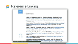 Reference Linking
 