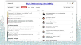 https://community.crossref.org
 