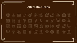 Alternative icons
 