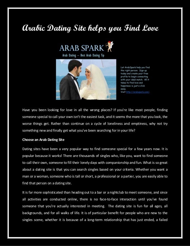 dating site arabiskHot dating på nettet