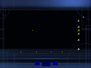 •
                    .1

                    .2
    -               .3
                    .4

                    .5



                    .6
-       -   -   -
 