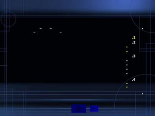 –   –                •
–           –
                    .1
                    .2
                •
                •
                    .3
                •
                •
                •
                •

                    .4
                •
                •

                         •
 