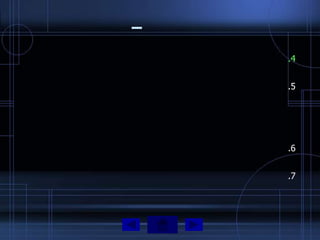 –
    .4


    .5




    .6


    .7
 