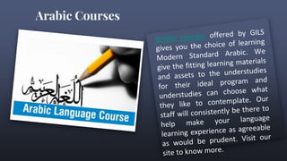 Arabic Language Learning Course | PPTX