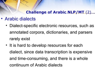 Arabic MT Project | PPT