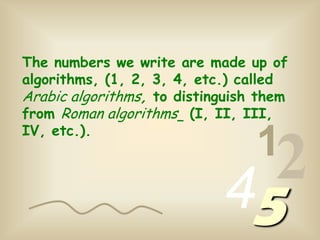 Arabic numbers | PPS