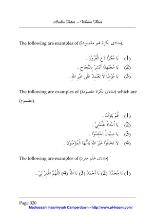 Arabic Tutor – Volume Three



The following are examples of (                                   ).


                                            .                          (1)
                                 .                                     (2)
                             .                                         (3)

The following are examples of (                                 ) which are

(     ).


                                                        .              (1)
                                                    .                  (2)
                                                .                      (3)
                       .                                               (4)

The following are examples of (                             )


           .          ( 4)           ( 3)               ( 2)           (1)



Page 320
    Madrassah Inaamiyyah Camperdown - http://www.al-inaam.com/
 