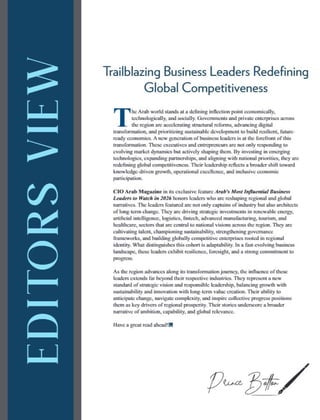 Arab’s Most Influential Business Leaders to Watch in 2026 | PDF