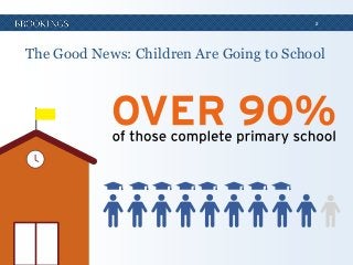 2

The Good News: Children Are Going to School

 