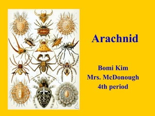Arachnid Bomi Kim Mrs. McDonough 4th period 