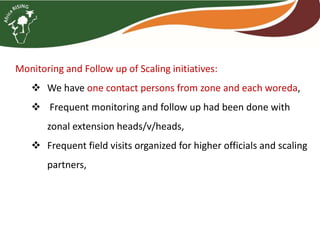 Brief overview of the Africa RISING project in the Ethiopian Highlands: Pre-scaling and scaling initiatives in 2017/2018