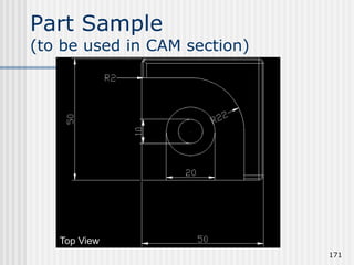 Part Sample
(to be used in CAM section)
171
Top View
 