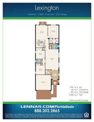 Aragon by Lennar Homes Estate home floorplans PDF