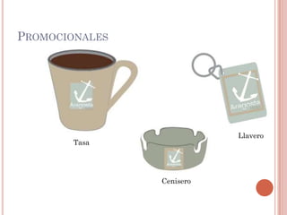 PROMOCIONALES




                           Llavero
        Tasa




                Cenisero
 