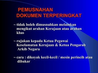Arahan keselamatan