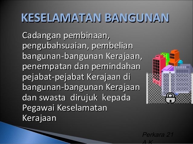 ARAHAN KESELAMATAN ARAHAN KESELAMATAN
