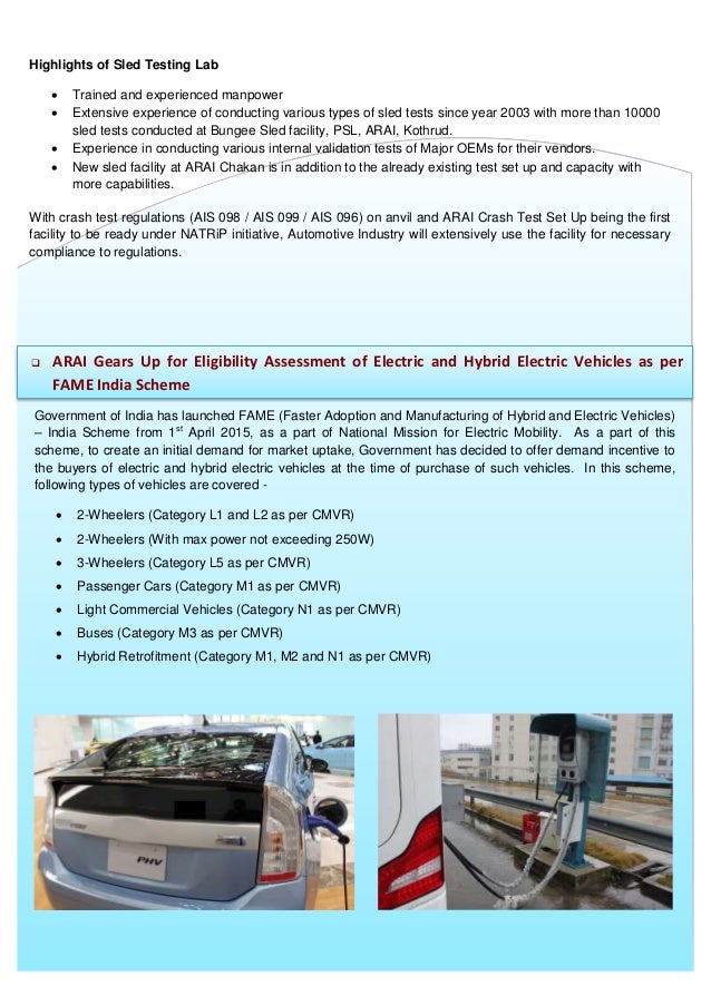 Arai crash test facility at chakan