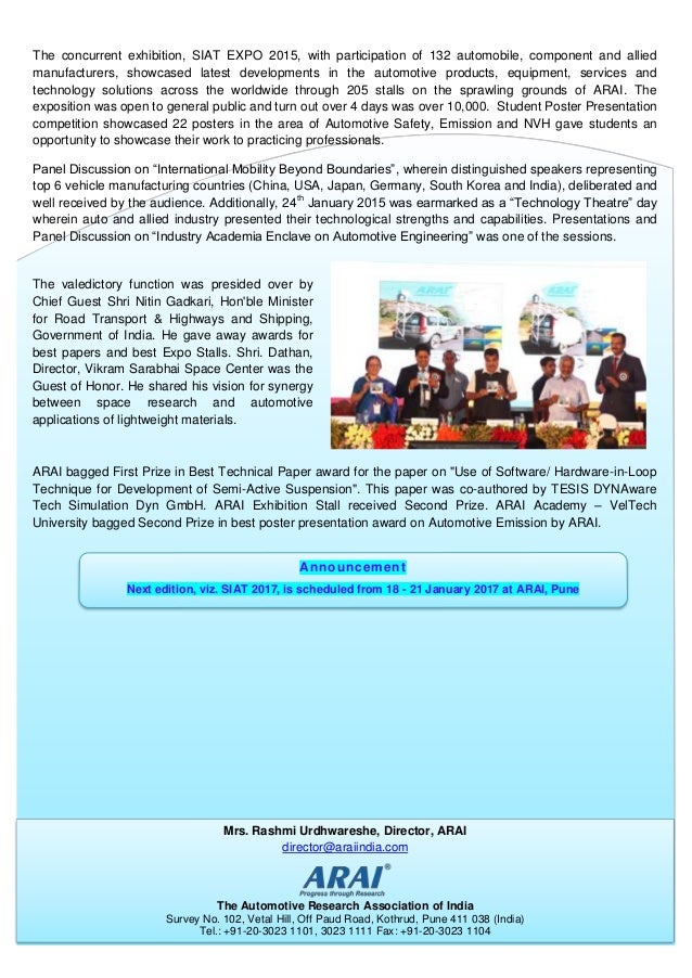 Arai crash test facility at chakan