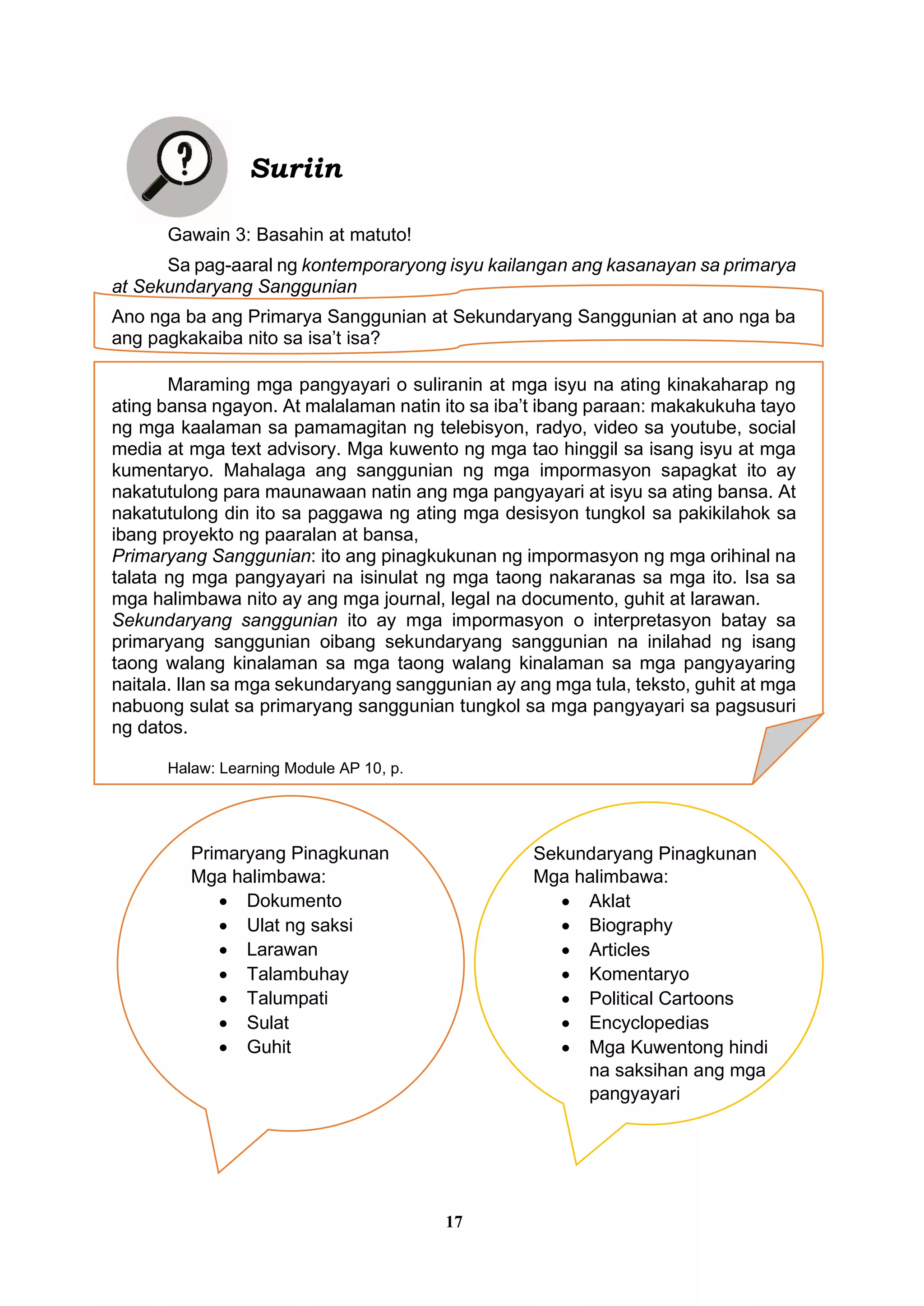 Araling Panlipunan Grade-10 - Learning Module - Quarter 1 - Module 1 4 ...