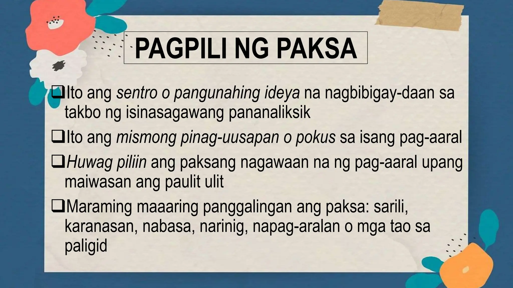 Aralin-3-Pagpili-ng-Paksa Aralin-3-Pagpil.pptx