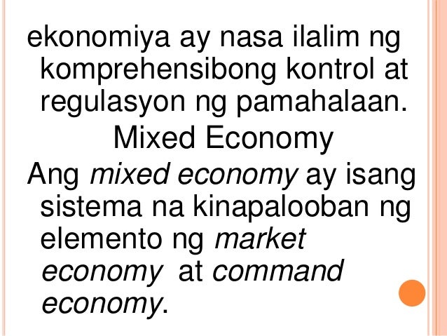 Ano Ang Katangian Ng Mixed Economy Mixed Economy Kahulugan