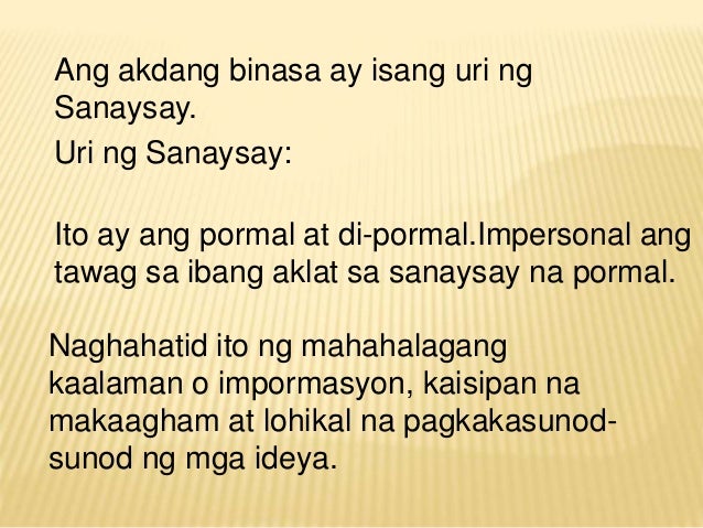 sanaysay na di praktikal Mapag-isip o di praktikal 4 kritikal o mapanuri 5 didaktiko o nangangaral 6 nagpapaalala 7 editoryal 8 makasiyentipiko 9 sosyo-politikal 10 sanaysay na pangkalikasan 11 sanaysay na bumabalangkas sa isang tauhan 12 mapagdili-dili o replektibo kabuoan ng sanaysay panimula katawan wakas simula nakatatawag ng pansin o nakapupukaw sa. sanaysay na di praktikal Mapag-isip o di praktikal 4 kritikal o mapanuri 5 didaktiko o nangangaral 6 nagpapaalala 7 editoryal 8 makasiyentipiko 9 sosyo-politikal 10 sanaysay na pangkalikasan 11 sanaysay na bumabalangkas sa isang tauhan 12 mapagdili-dili o replektibo kabuoan ng sanaysay panimula katawan wakas simula nakatatawag ng pansin o nakapupukaw sa.