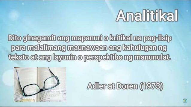 Aralin 1-14 Pagbasa at Pagsusuri ng Iba't Ibang Teksto tungo sa ...