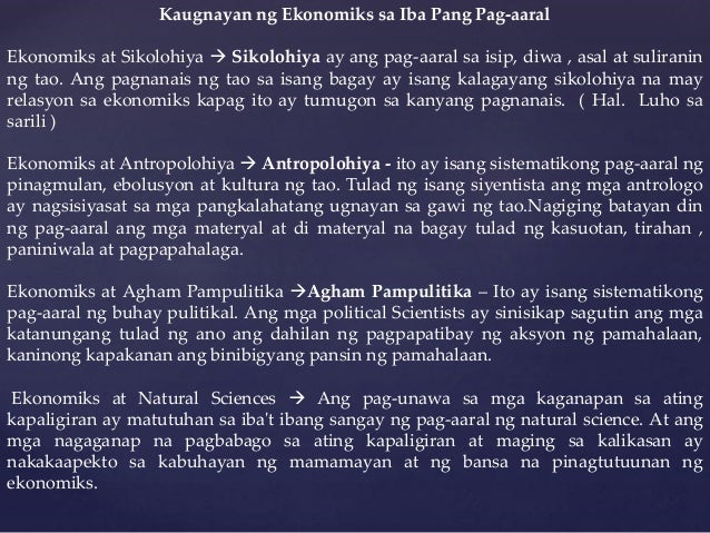 kahalagahan ng pag aaral ng economics Ang kasaysayan ay pagsusuring ulat batay sa mga pangyayaring naganap ng iba't- ibang panahon ang kahalagahan ng pag-aaral ng kasaysayan ay: upang maunawaan natin ang. kahalagahan ng pag aaral ng economics Ang kasaysayan ay pagsusuring ulat batay sa mga pangyayaring naganap ng iba't- ibang panahon ang kahalagahan ng pag-aaral ng kasaysayan ay: upang maunawaan natin ang.