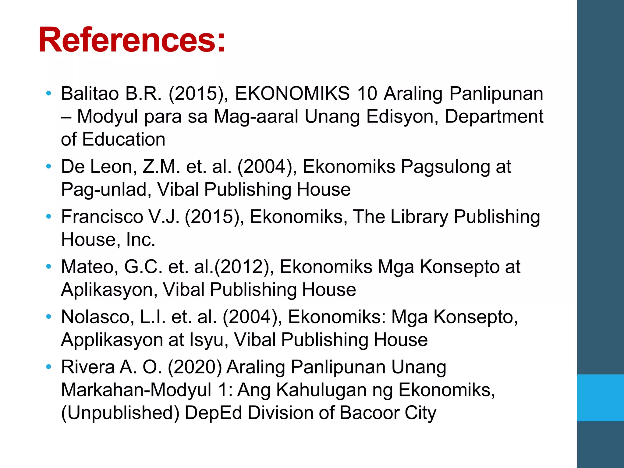 Example Ng Reference Aralin 1 - Kahulugan ng Ekonomiks.pptx