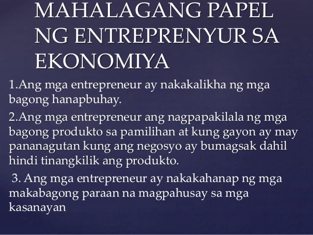 Aralin 10 ANG KAHALAGANAHAN NG ENTREPRENEURSHIP SA EKONOMIYA AT LIPU…